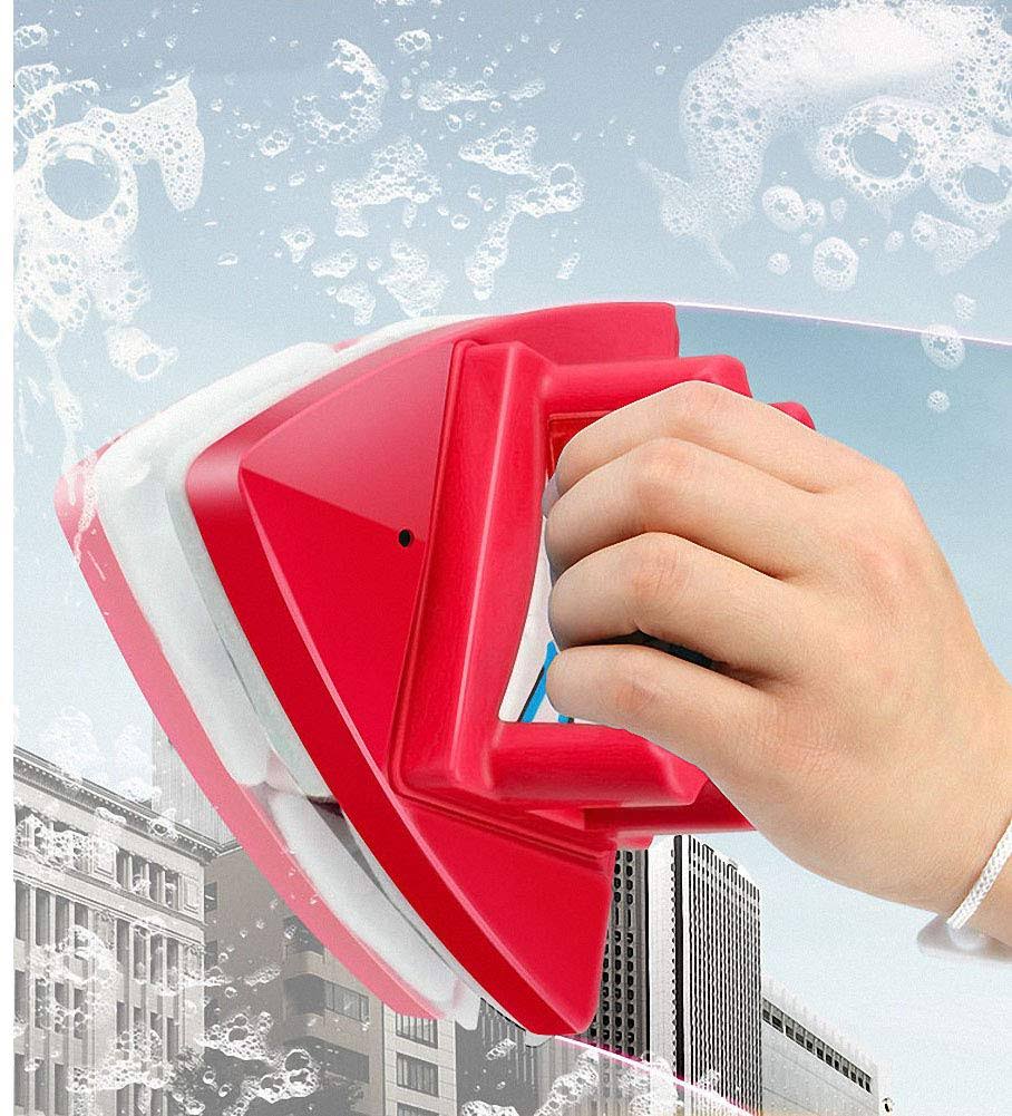 Fcare Double-Sided Window Cleaning Brush Glass Wiper Magnetic Cleaning Tools, Outside Window Cleaner Magnetic, 5-gear Adjustable for High Rise Window