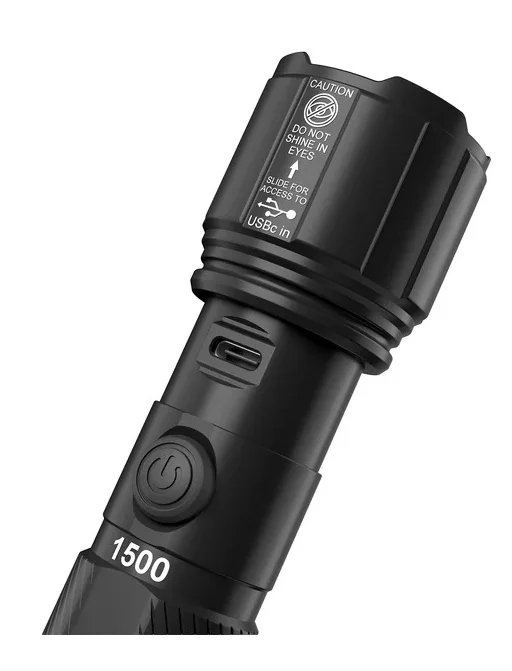 Duracell Hybrid Flashlight, 1500 Lumens, 4 - Count