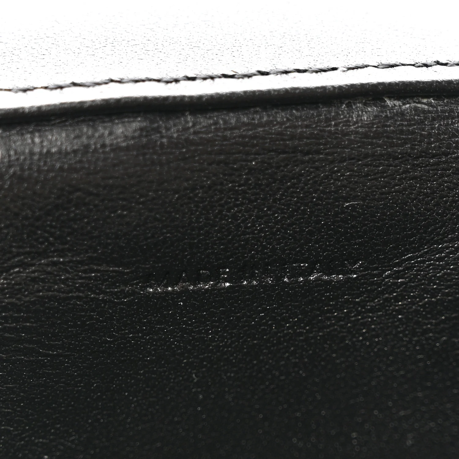 Patent Calfskin Triomphe Mini Vanity Case Black
