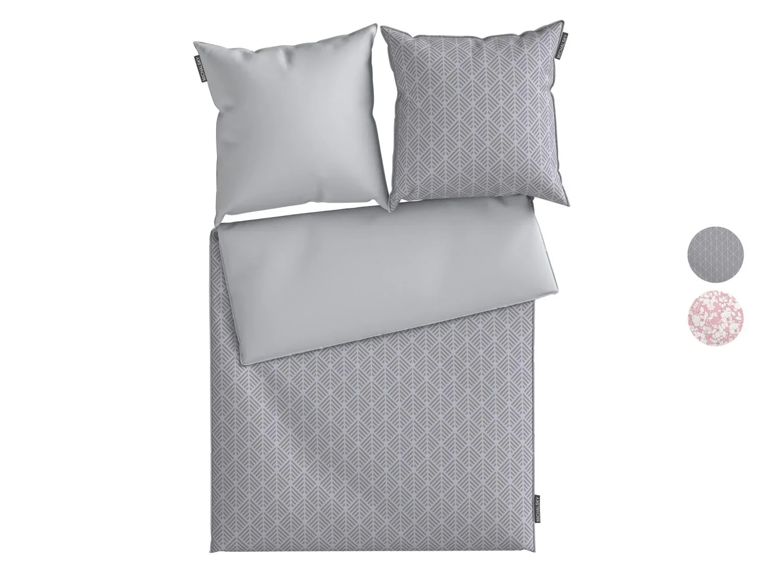 Michalsky Parure de lit rversible en satin, 260 x 240 cm