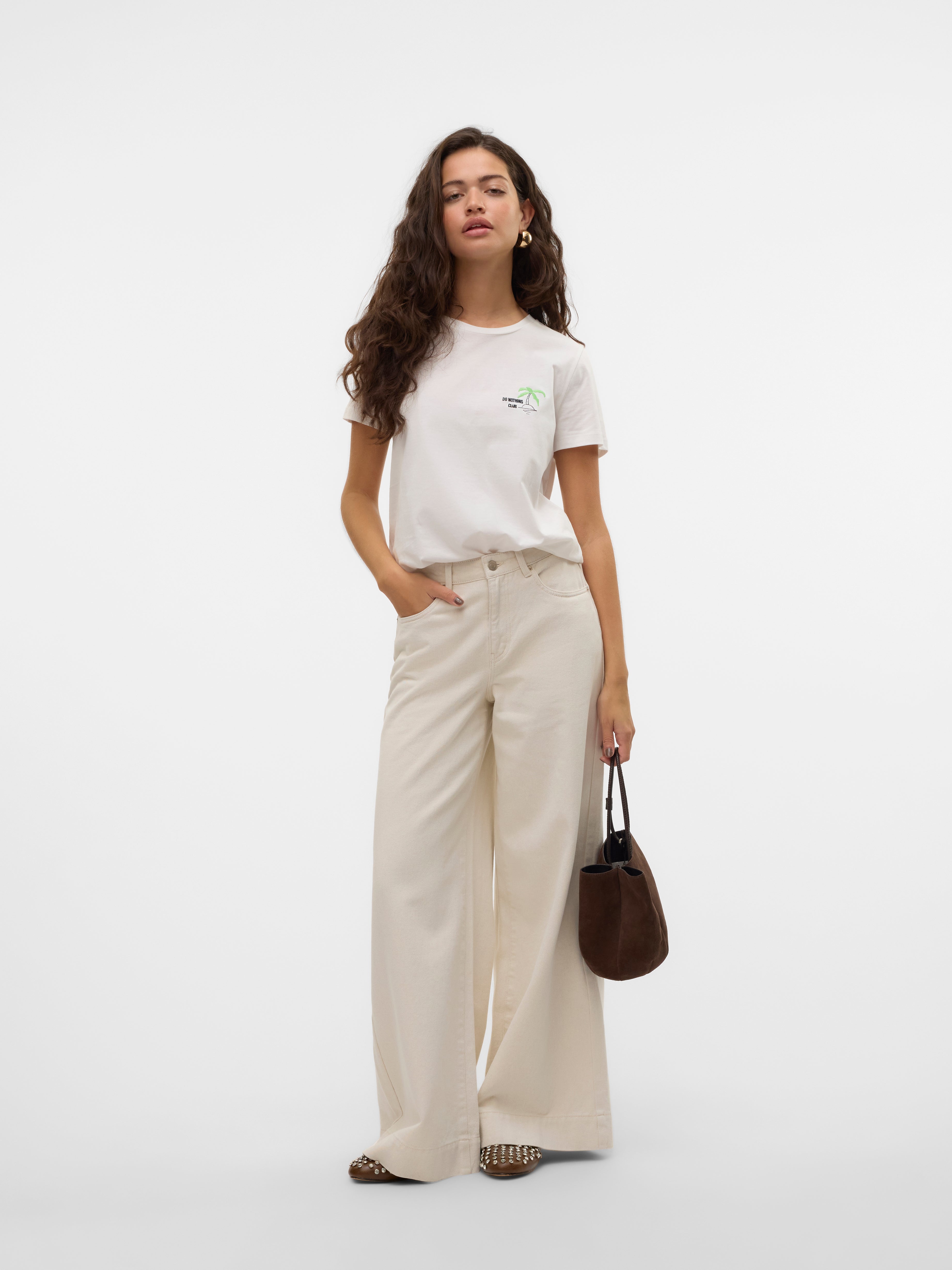 VERO MODA® VMANNET Mid waist Wide Leg Fit Jeans