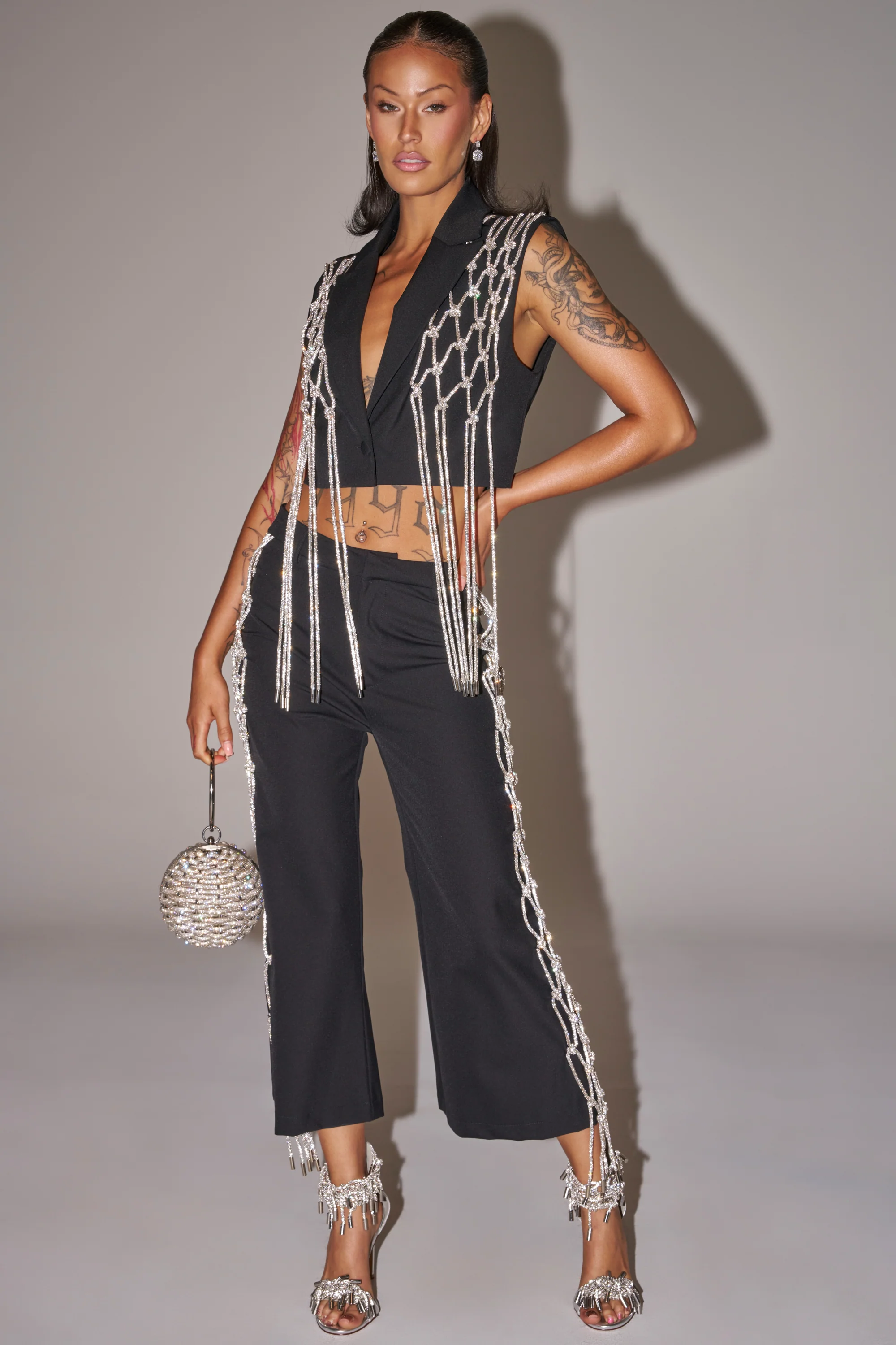 NINA RHINESTONE CULOTTES - Akira Store