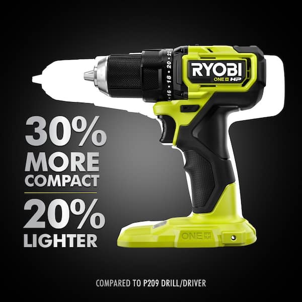 ONE+ HP 18V Brushless Cordless Compact 1/2 in. Drill/Driver Kit with (2) 1.5 Ah Batteries, Charger and Bag - Image 9