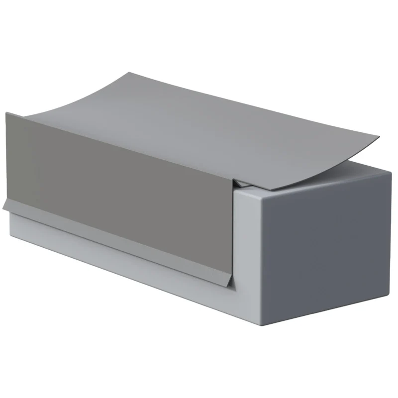 Flashco PVC Gravel Stop Flashing 2 in. x 3 in. - Gray