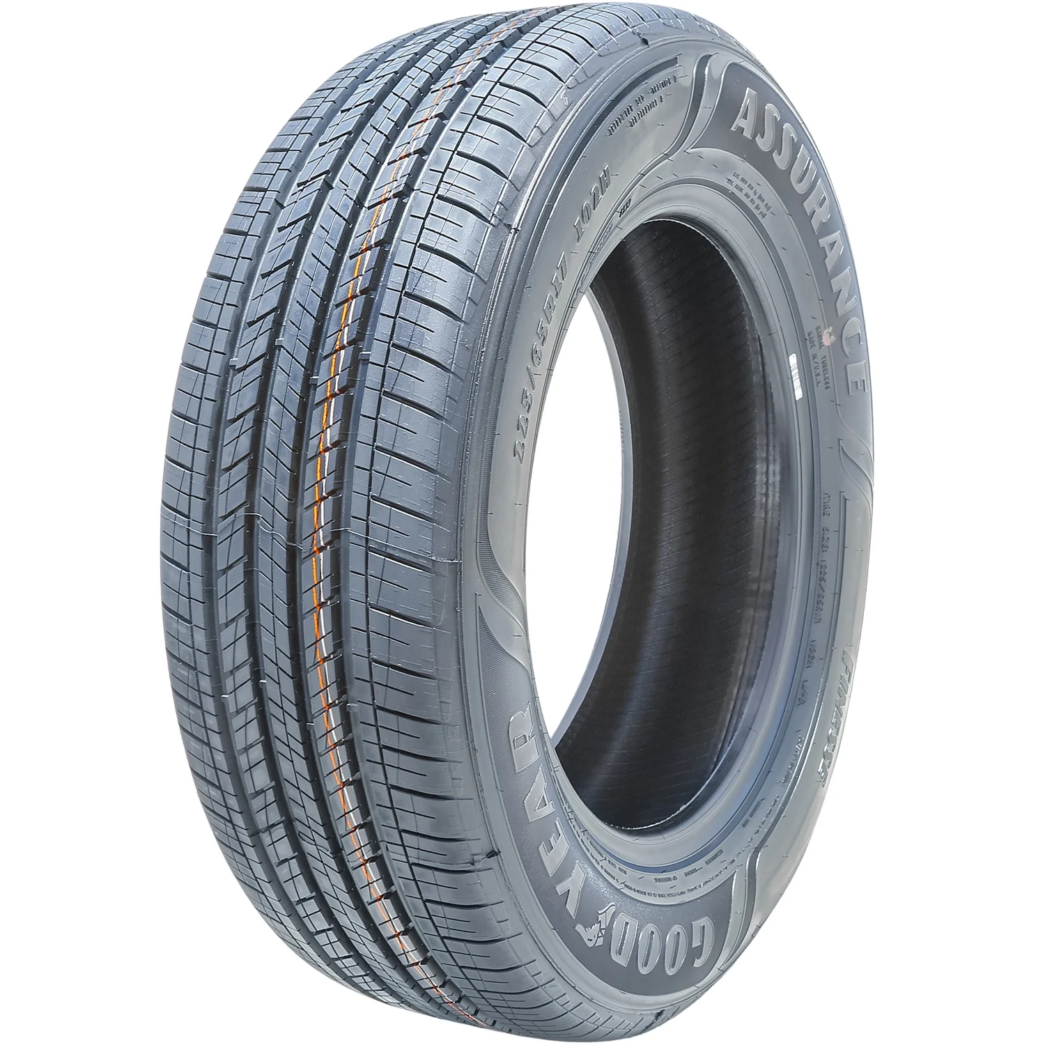 Set of 4 (FOUR) Tires Goodyear Assurance Finesse 225/65R17 102H AS A/S All-Season