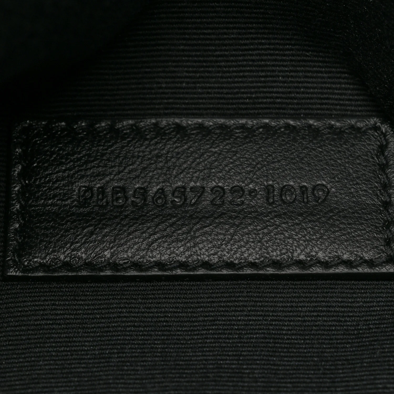 Linen Canvas Rive Gouche Zipped Pouch Black