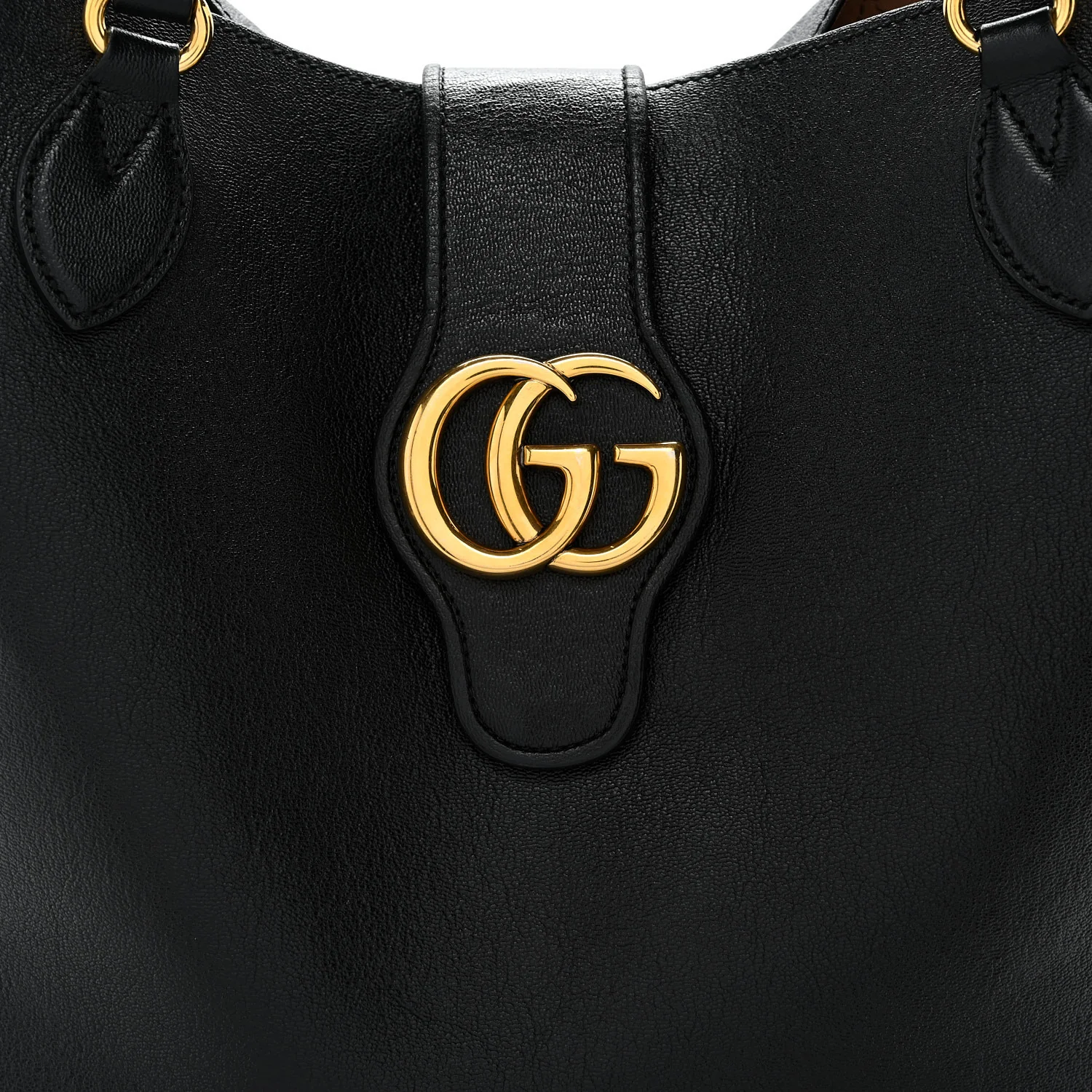 New Sakai Calfskin Lux Medium Dahlia Tote  Black