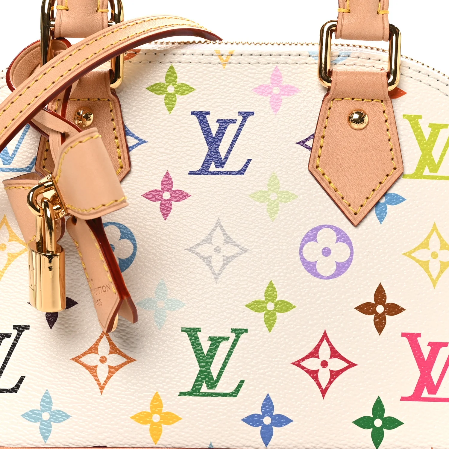 LV x TM Monogram Multicolor Alma BB White