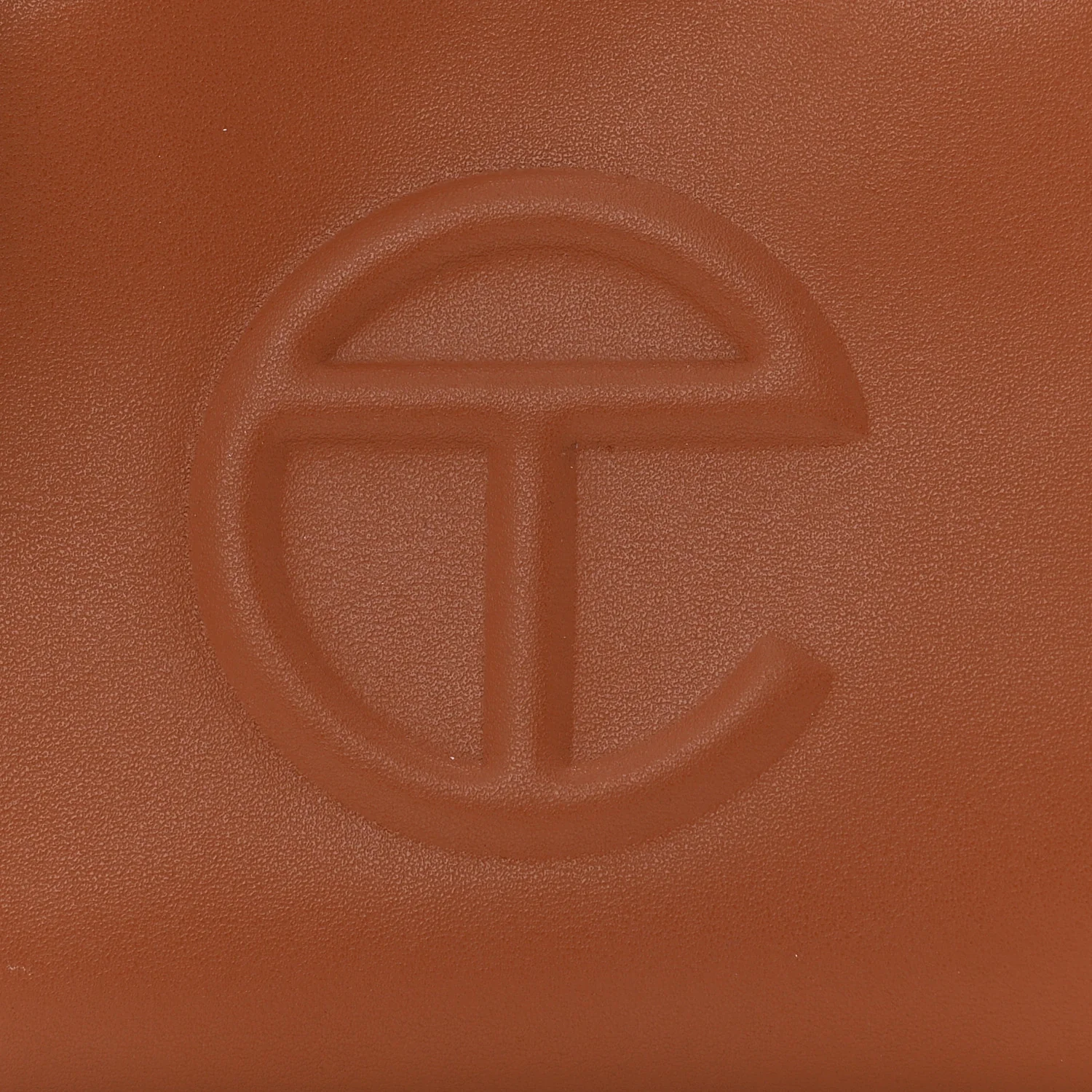 Vegan Leather Small Shopping Bag Tan