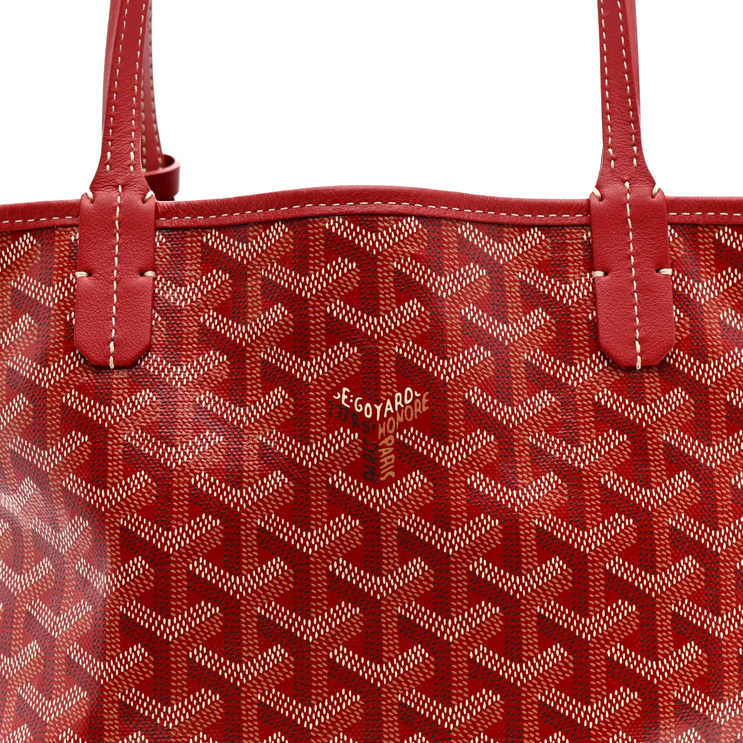 Goyardine Reversible Mini Anjou Red