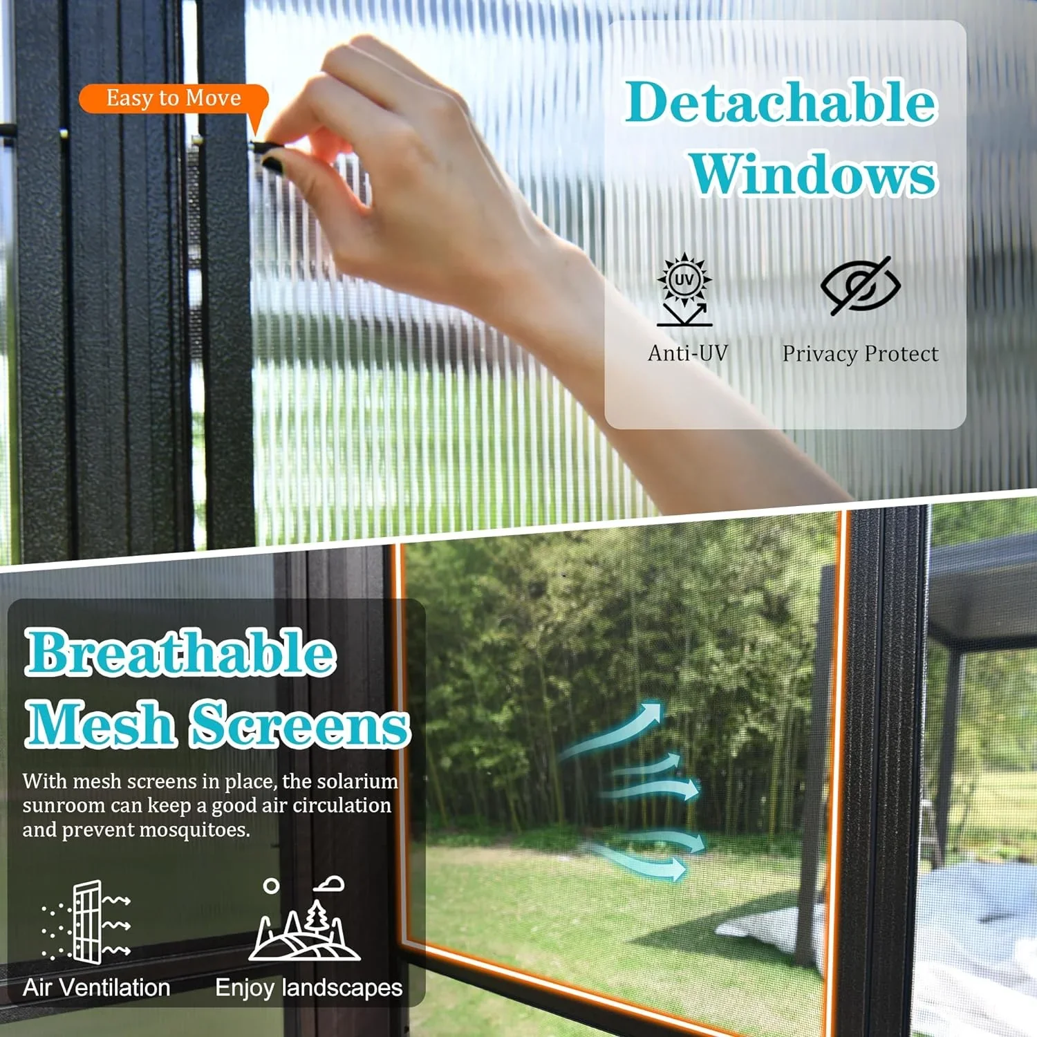 Domi Outdoor Living 10' x 12' Hardtop Lean-to Gazebo, Wall-Mounted with Galvanized Steel Roof Wall Pergola with Aluminum Frame, Curtains and Netting, for Patio, Deck, Garden, Backyard