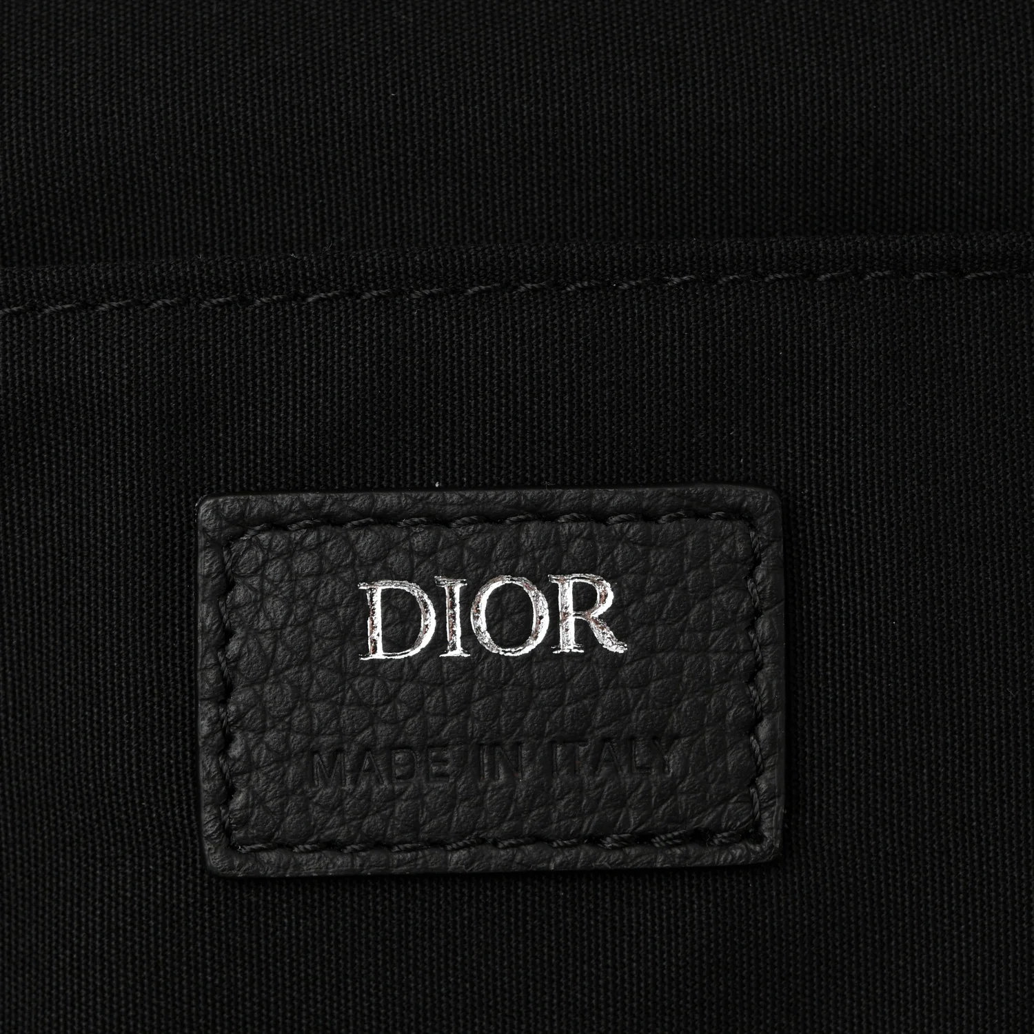 Oblique Calfskin Rider Backpack Black