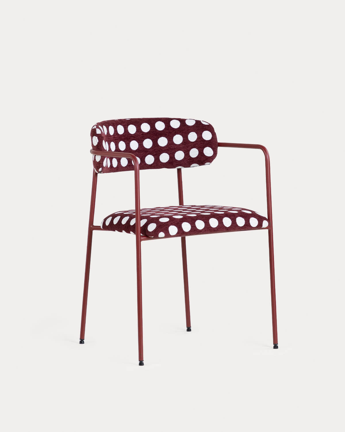Myretia - Pack 4 Sillas de Comedor con Reposabrazos de Metal y Tela Myretia