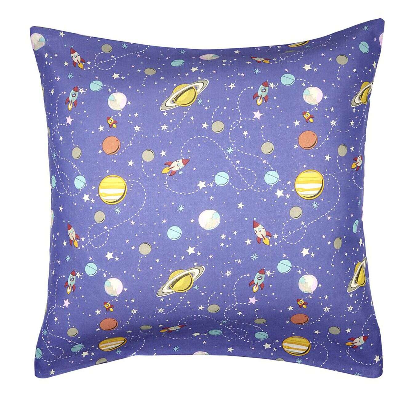 Taie d'oreiller polycoton motif enfant 63x63cm (plusieurs modèles)