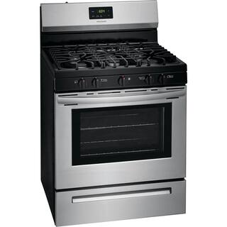 Cuisinière à gaz autoportante Frigidaire 30 po à 5 brûleurs en acier inoxydable FCRG3052AS