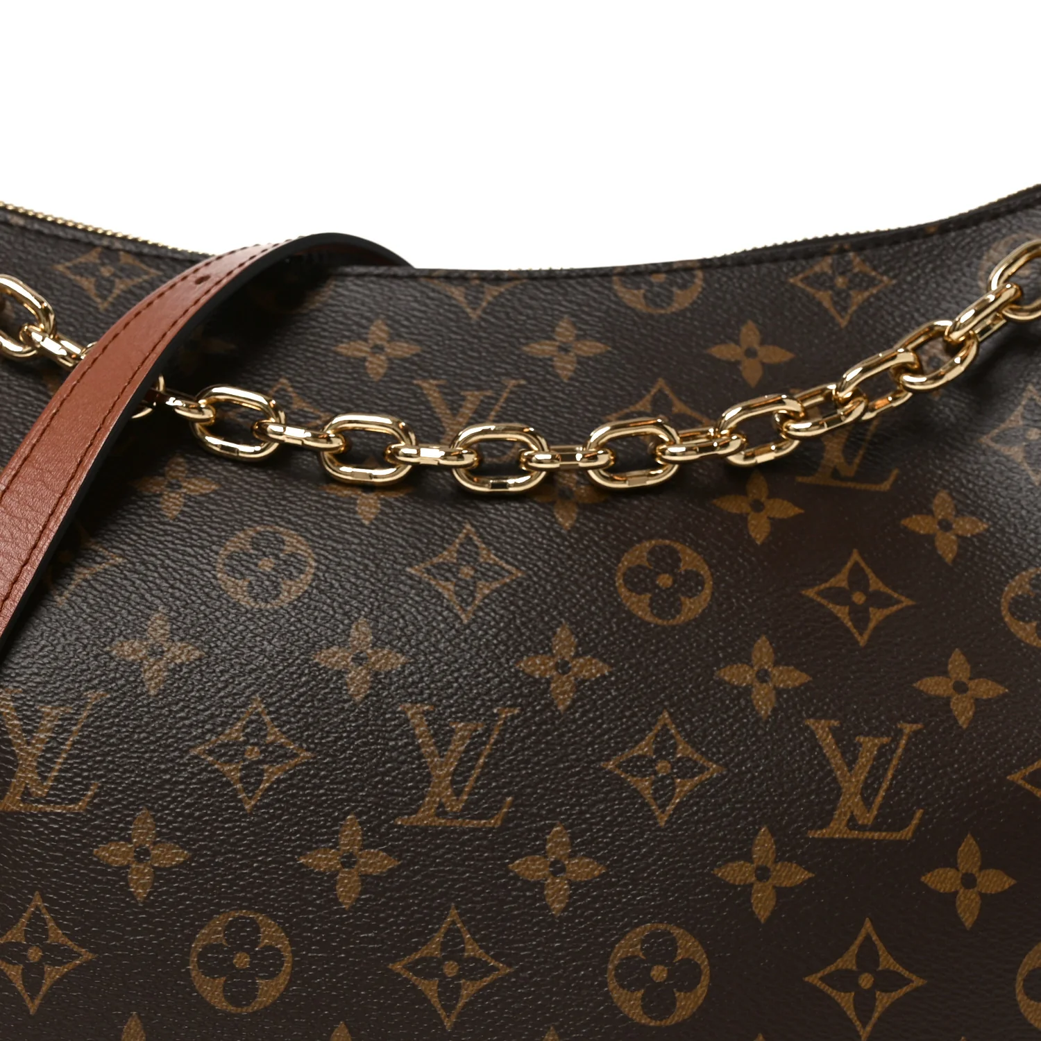 Reverse Monogram Loop Hobo