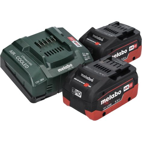 Metabo – Perceuse-visseuse sans fil 18V 2x5.5Ah – 602359660 – Moteur Brushless – Couple 130Nm – Ø perçage acier 13mm – Coffret avec chargeur — vue 5