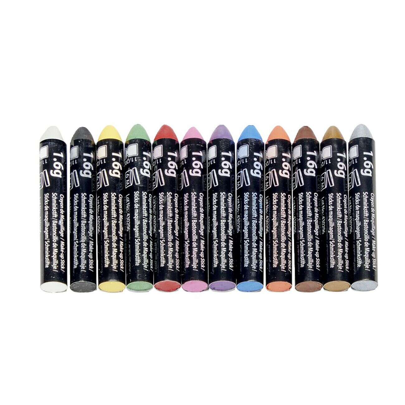 Crayon maquillage de supporter x12