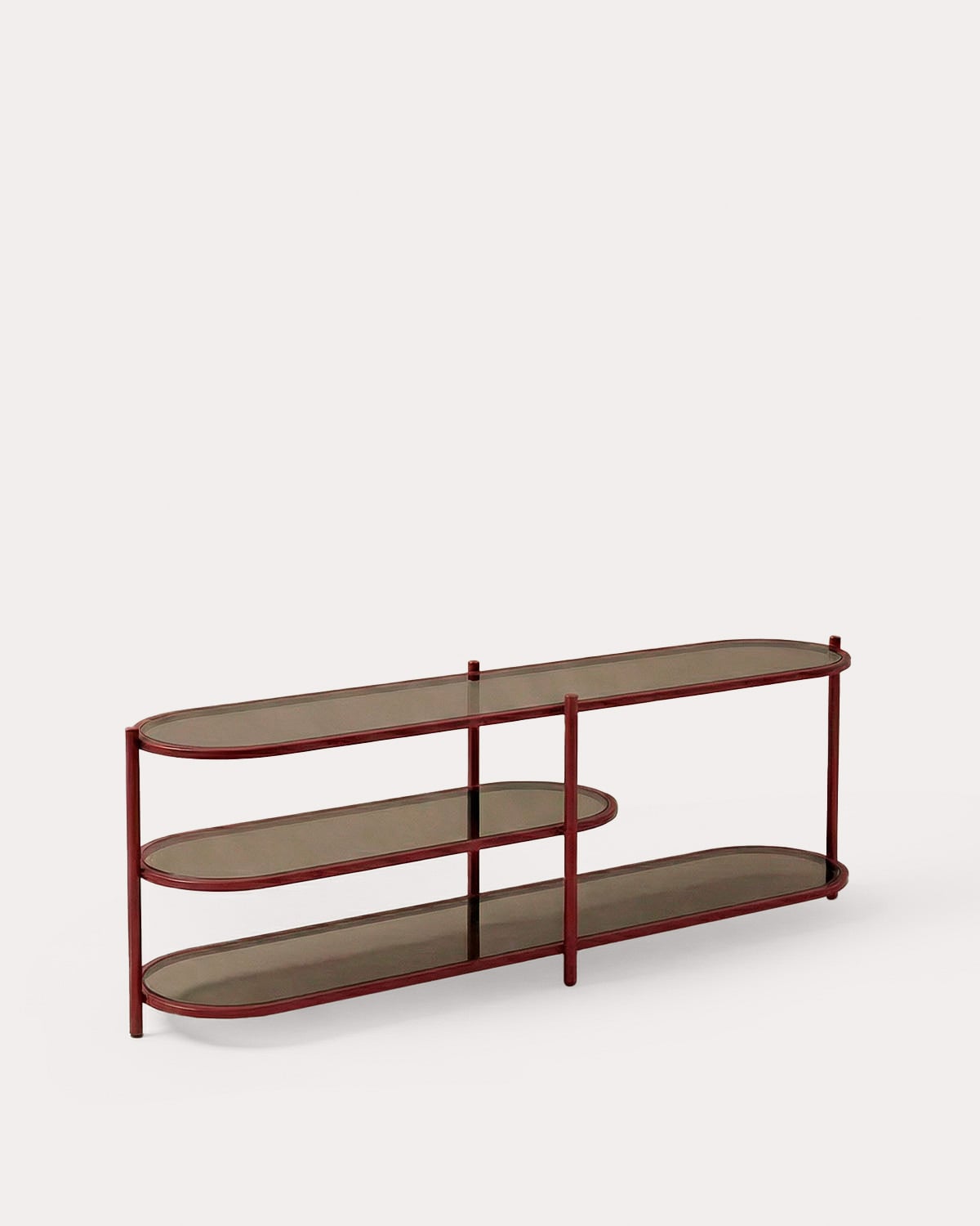 Yerry - Estantería de Metal y Cristal Templado (50x150 cm) Yerry