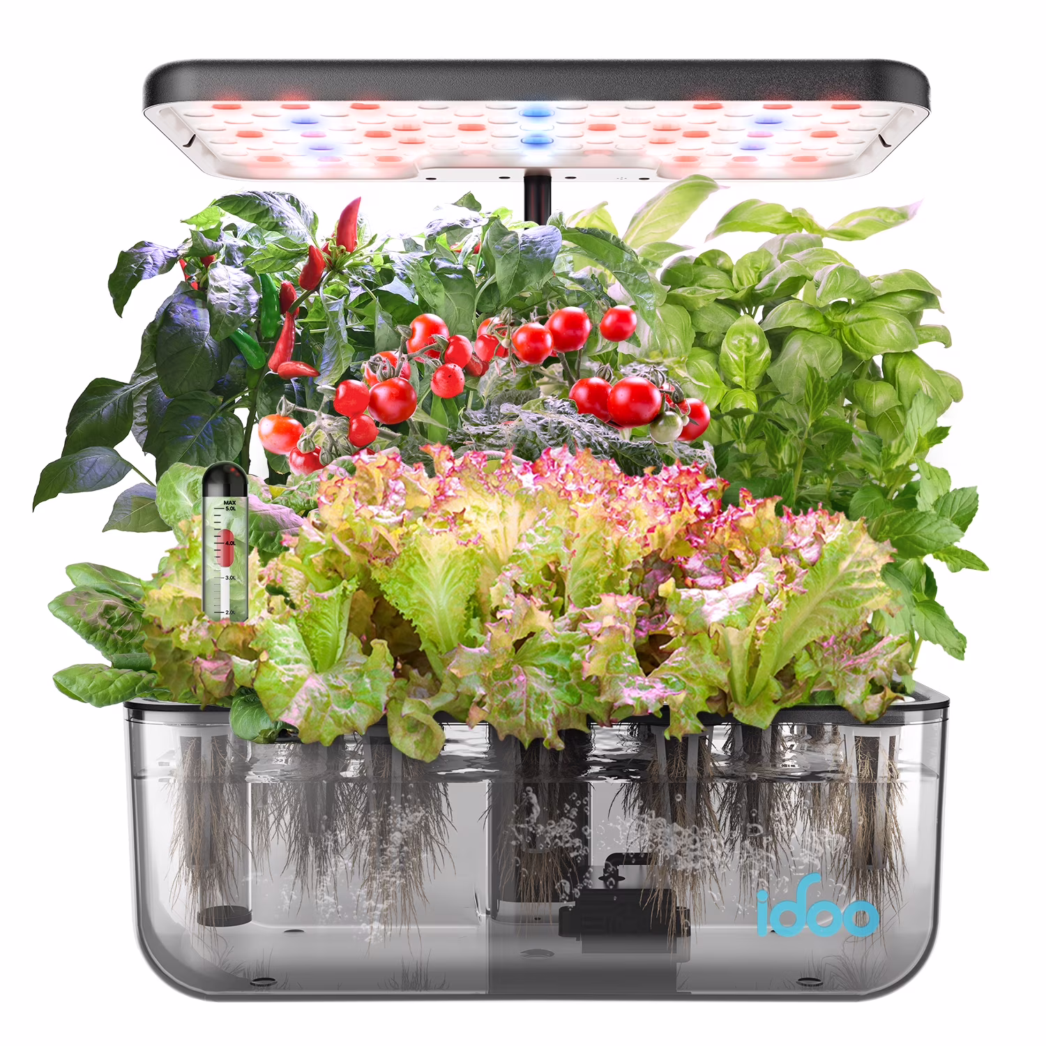 12 Pods Indoor Garden Kit, Hydroponics Growing System, Smart Herb Garden Planter With LED Grow Light(White)