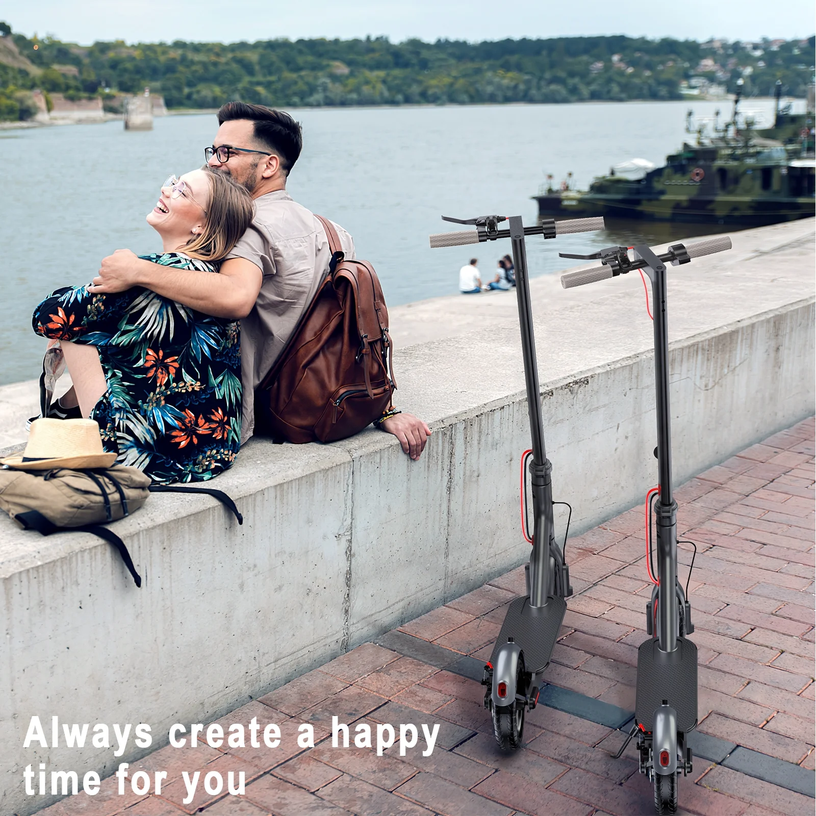 AOVOPRO ES80 350W 8.5' Foldable Electric Scooter for Adults, 21 Miles Range