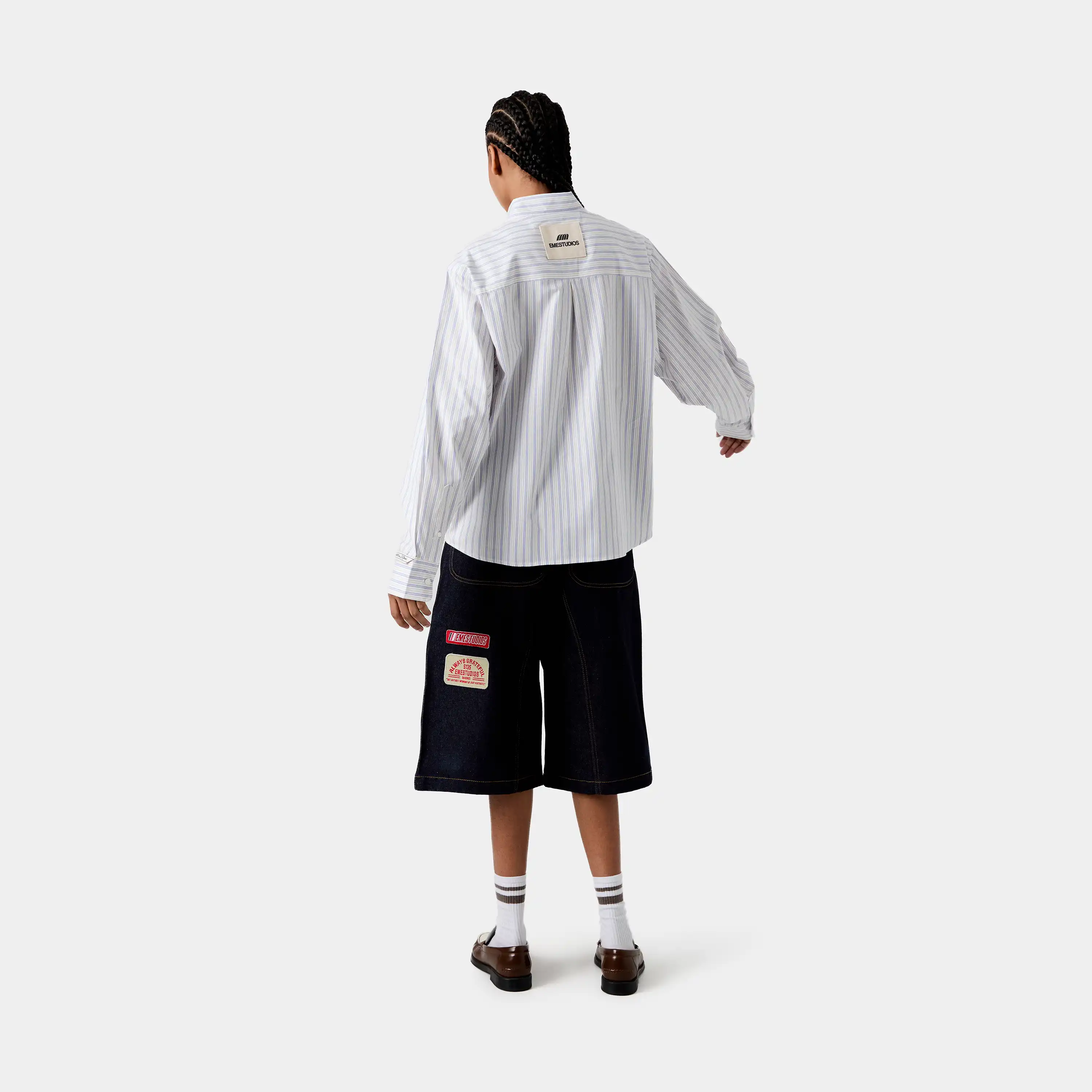 Faelled Blue Boxy Shirt