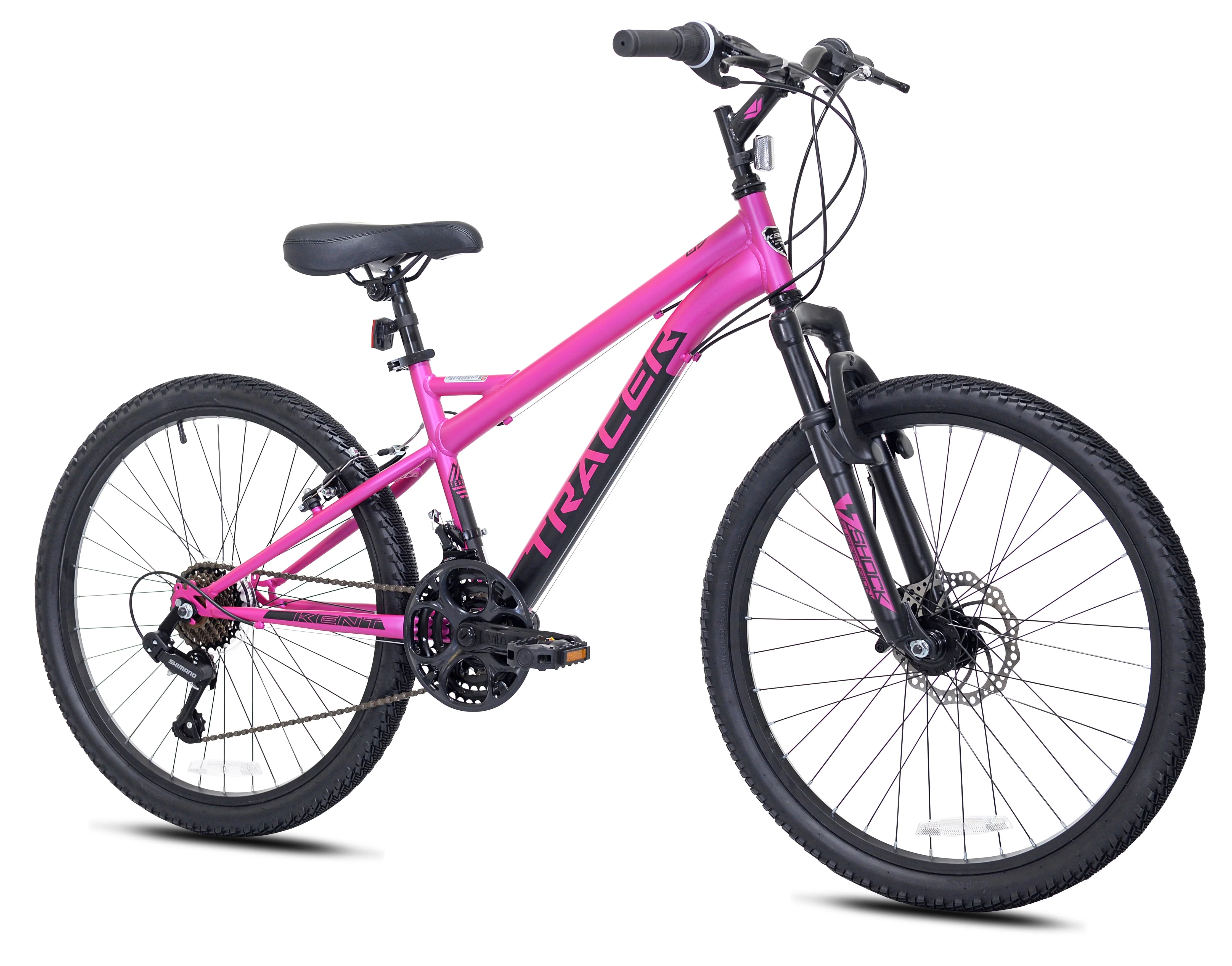 24 inch Teen Tracer Girl's Mountain Bicycle, Pink Image 2