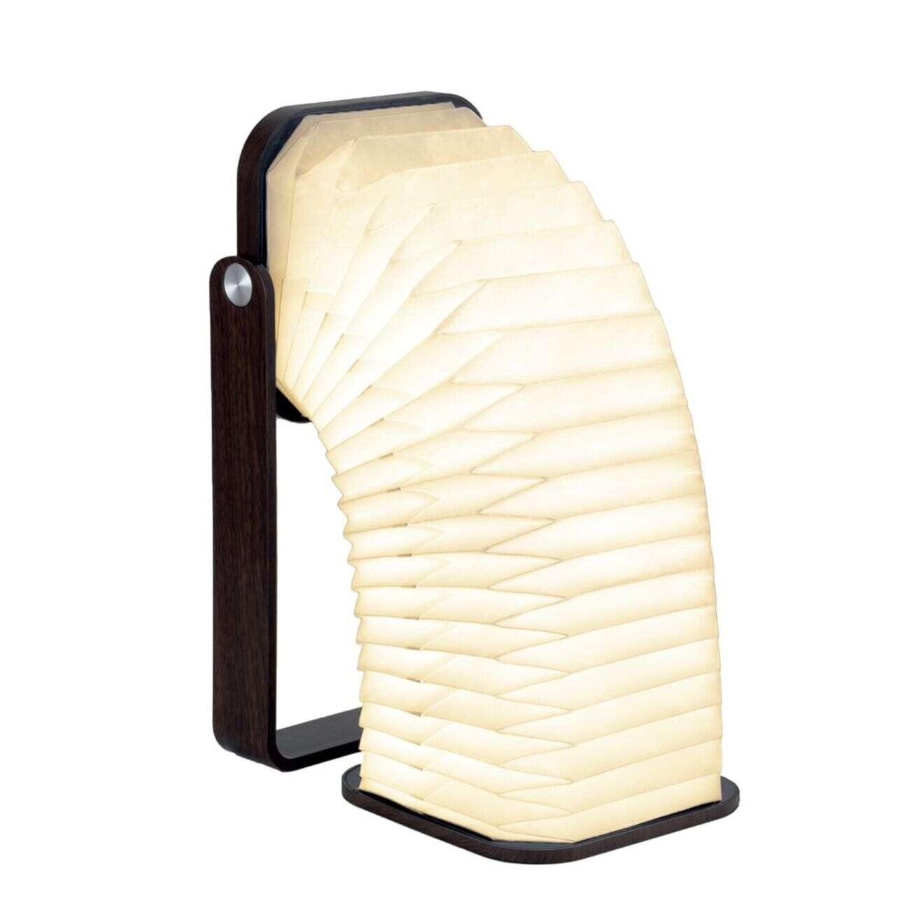 Lampe accordéon papier et bambou 11,5x10,3xH17,5cm