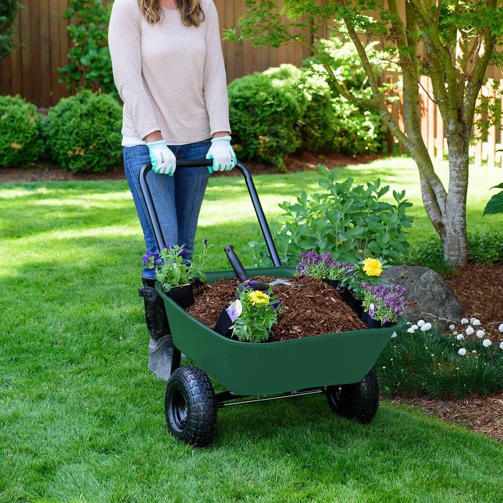 Garden Star Dual - Wheel, Poly Tray Garden Barrow Wheelbarrow