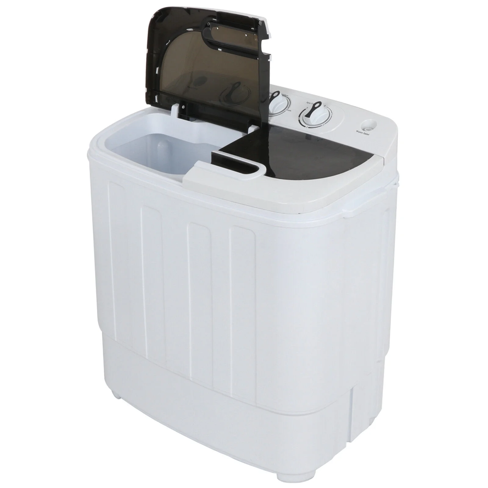 Compact Mini Twin Tub Washing Machine Portable 13 lb Laundry Washer and Dryer