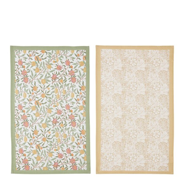 Morris & Co kjøkkenhåndkle Fruits & Marigold 2 stk 45x74 cm