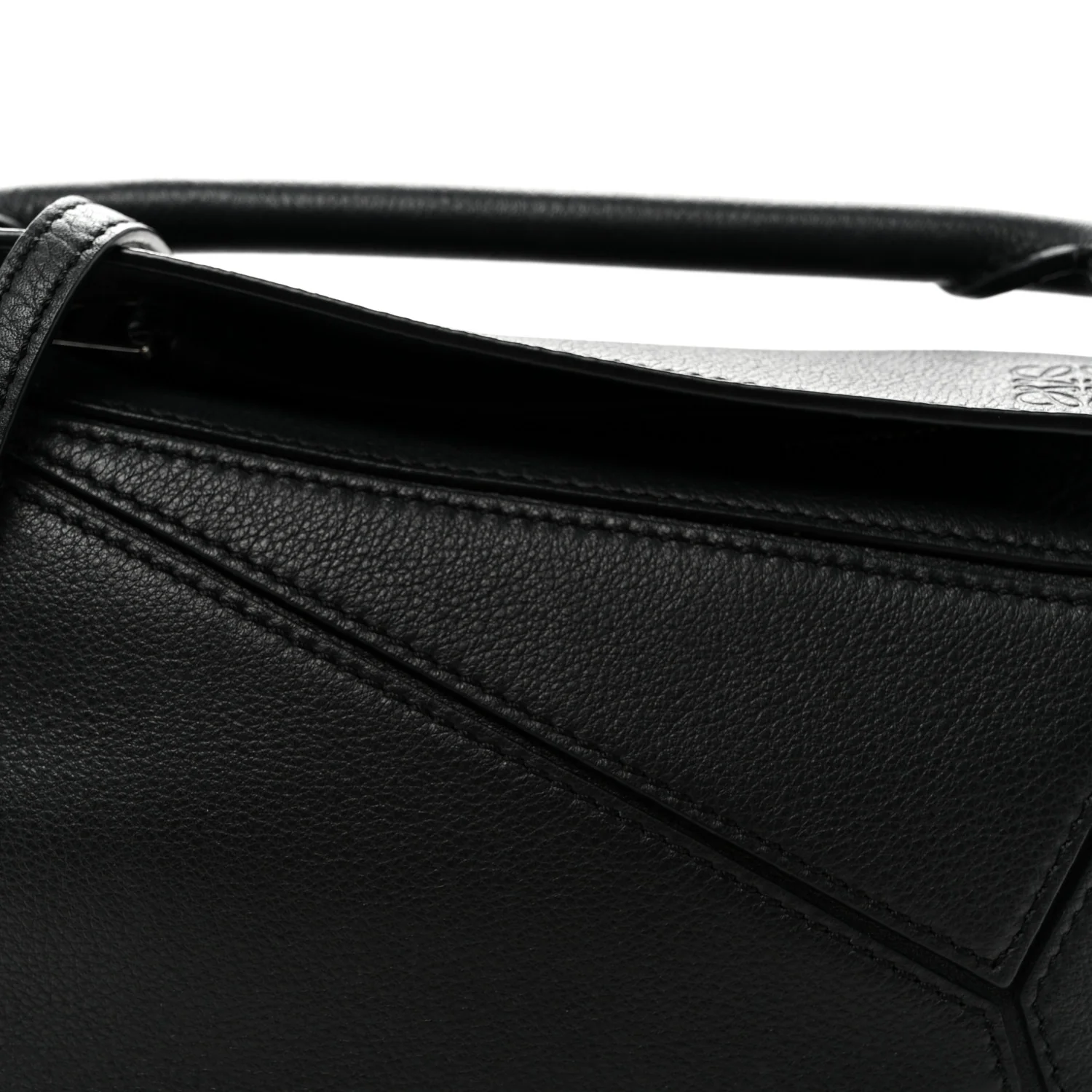 Calfskin Mini Puzzle Bag Black