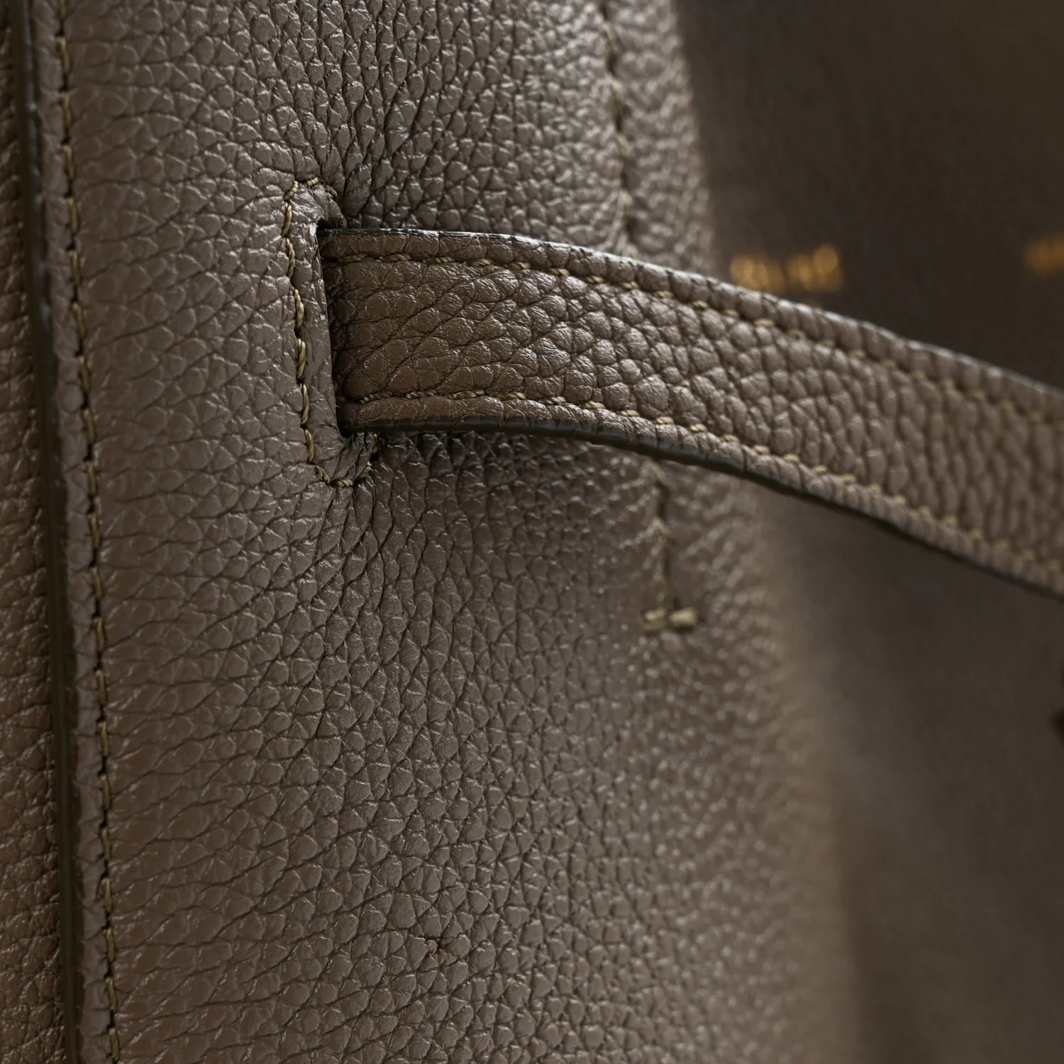 Soft Grained Calfskin Small Belt Cabas Phantom  Taupe