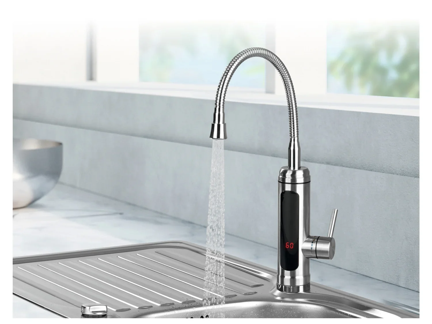 EASYmaxx Mitigeur robinet de cuisine, avec levier rond
