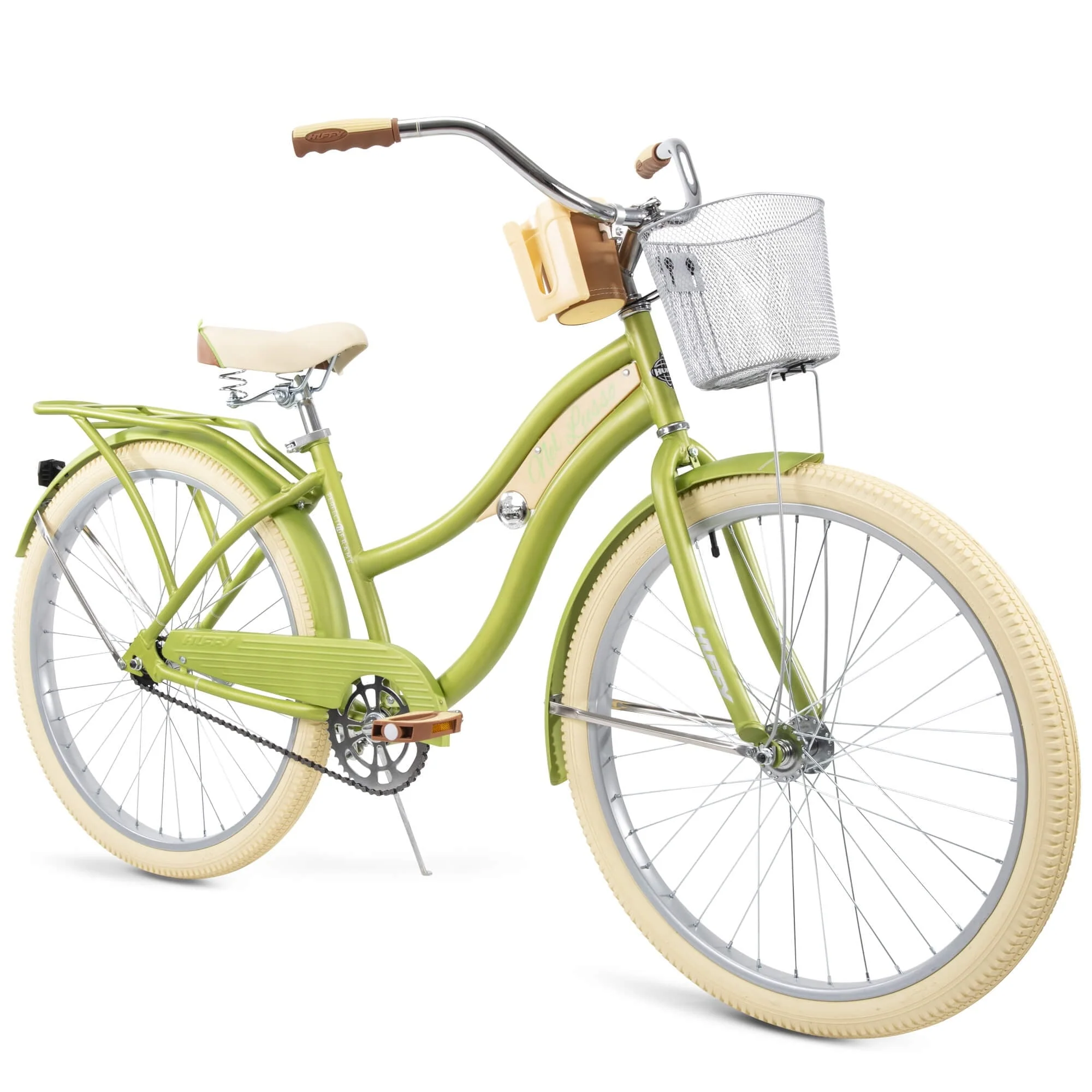 Huffy, Nel Lusso Classic Cruiser Bike with Perfect Fit Frame, Women'S, Green, 26