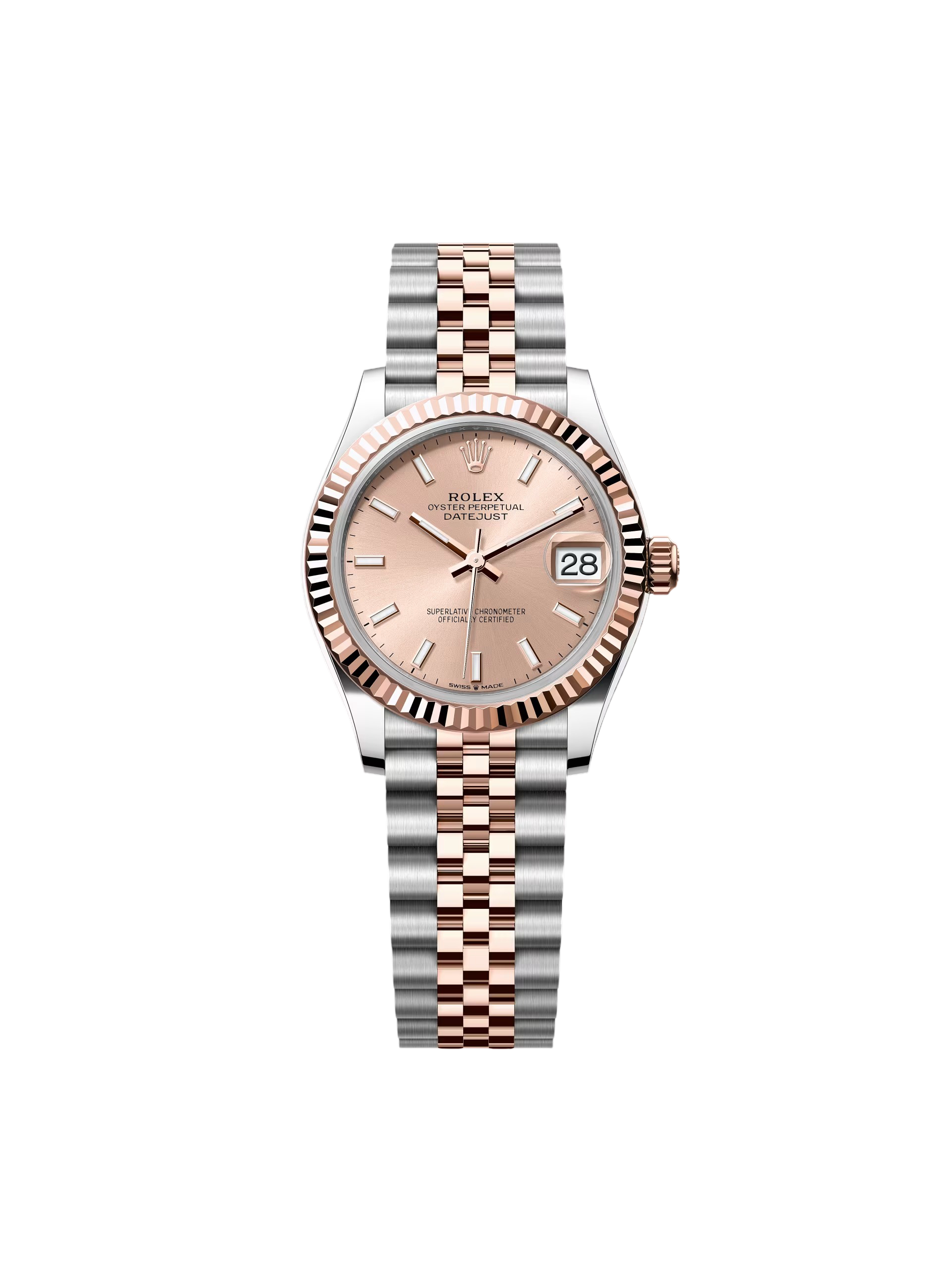 【Super Clone】RLX Datejust m278271-0009/0010 Rose 31mm Dial Oyster Bracelet Watch
