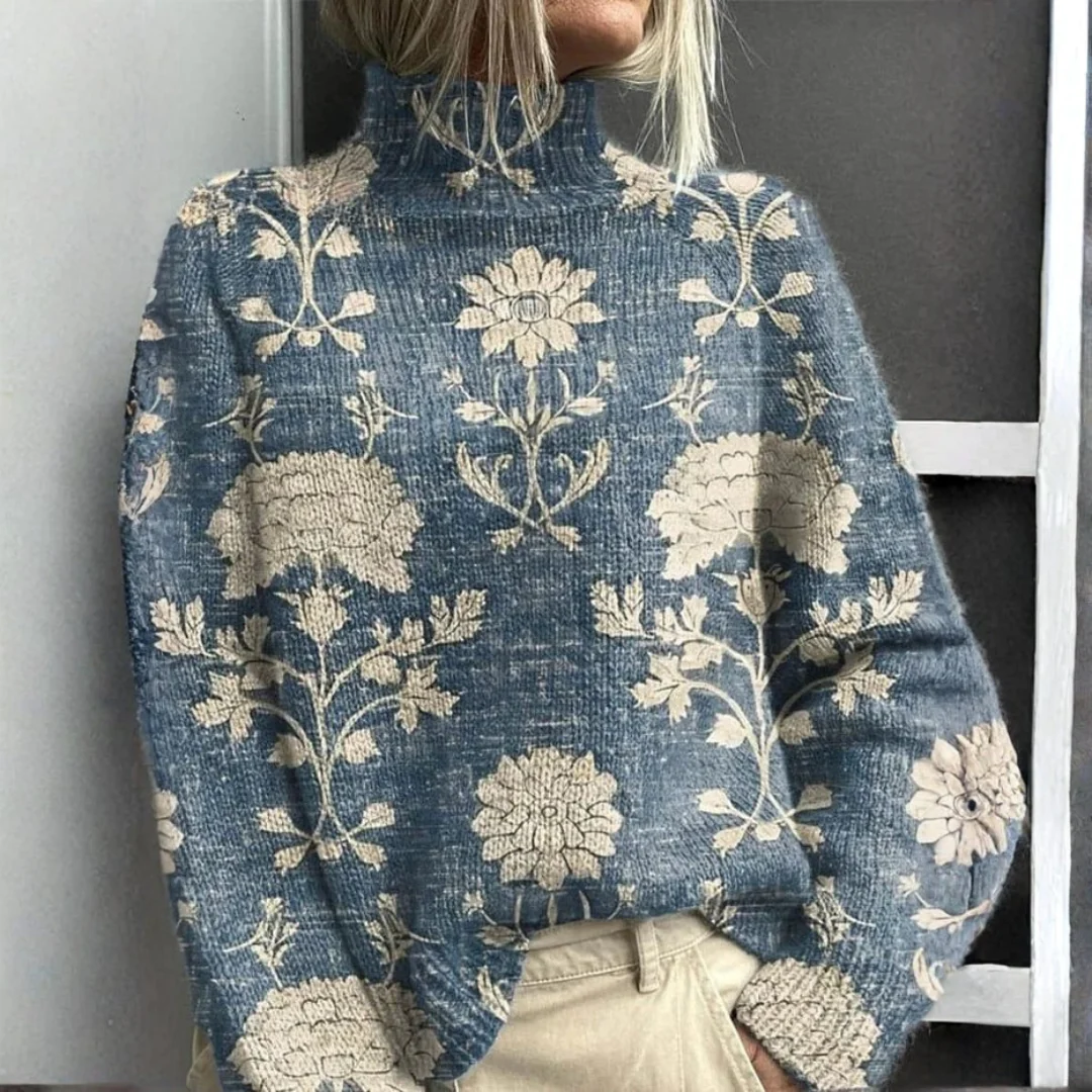 Aurélie | Pull Col Montant Chaud et Élégant