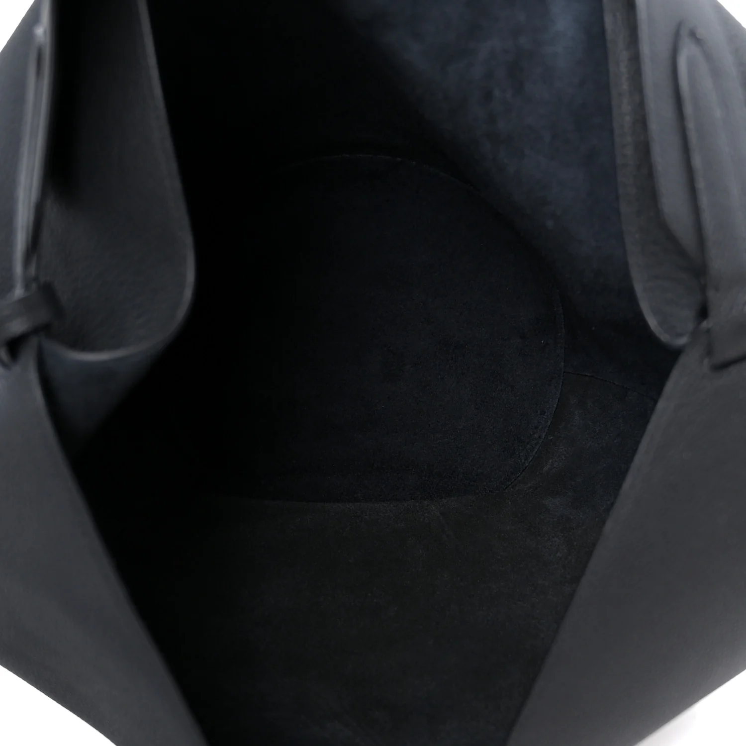 Pebbled Sport Calfskin Medium Lotus Tote Black