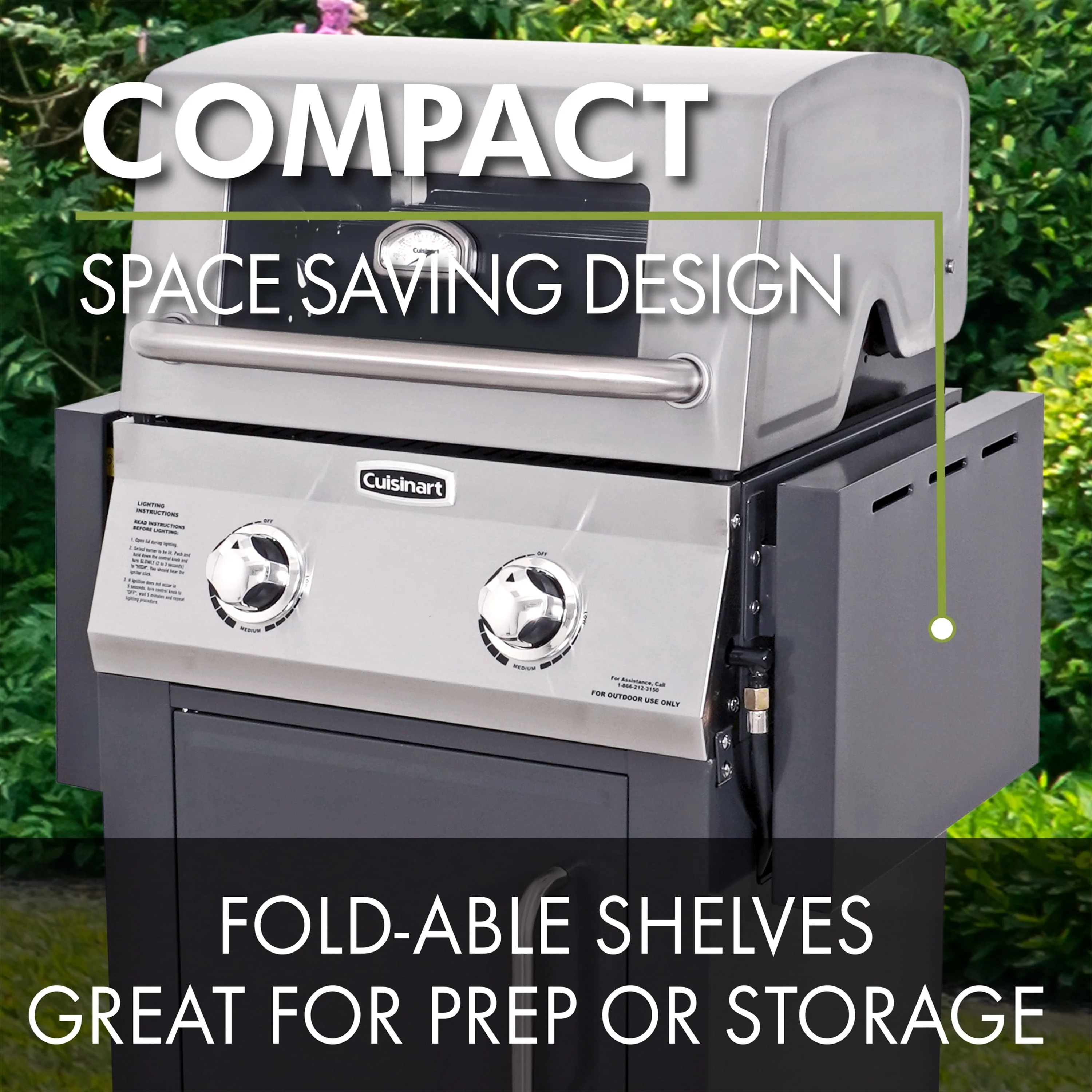 2-Burner Dual Fuel Gas Grill (Propane/Natural Gas) - Image 8