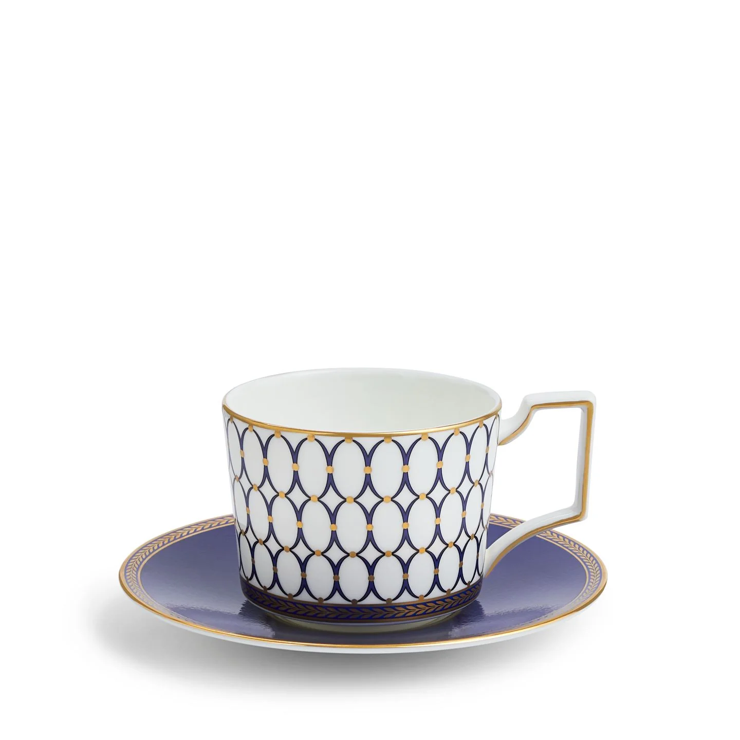 Renaissance Gold Teacup & Saucer, Set of 2