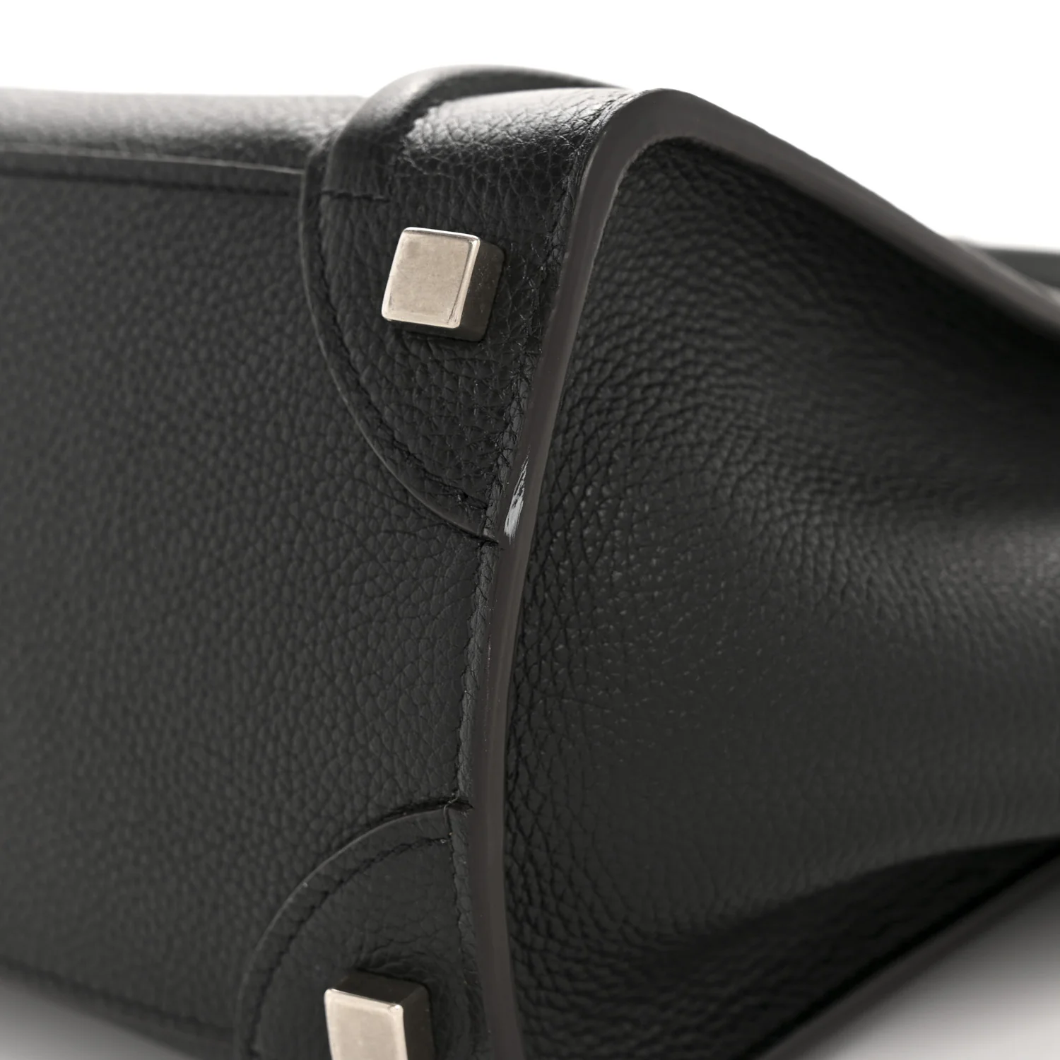 Drummed Calfskin Micro Luggage Black