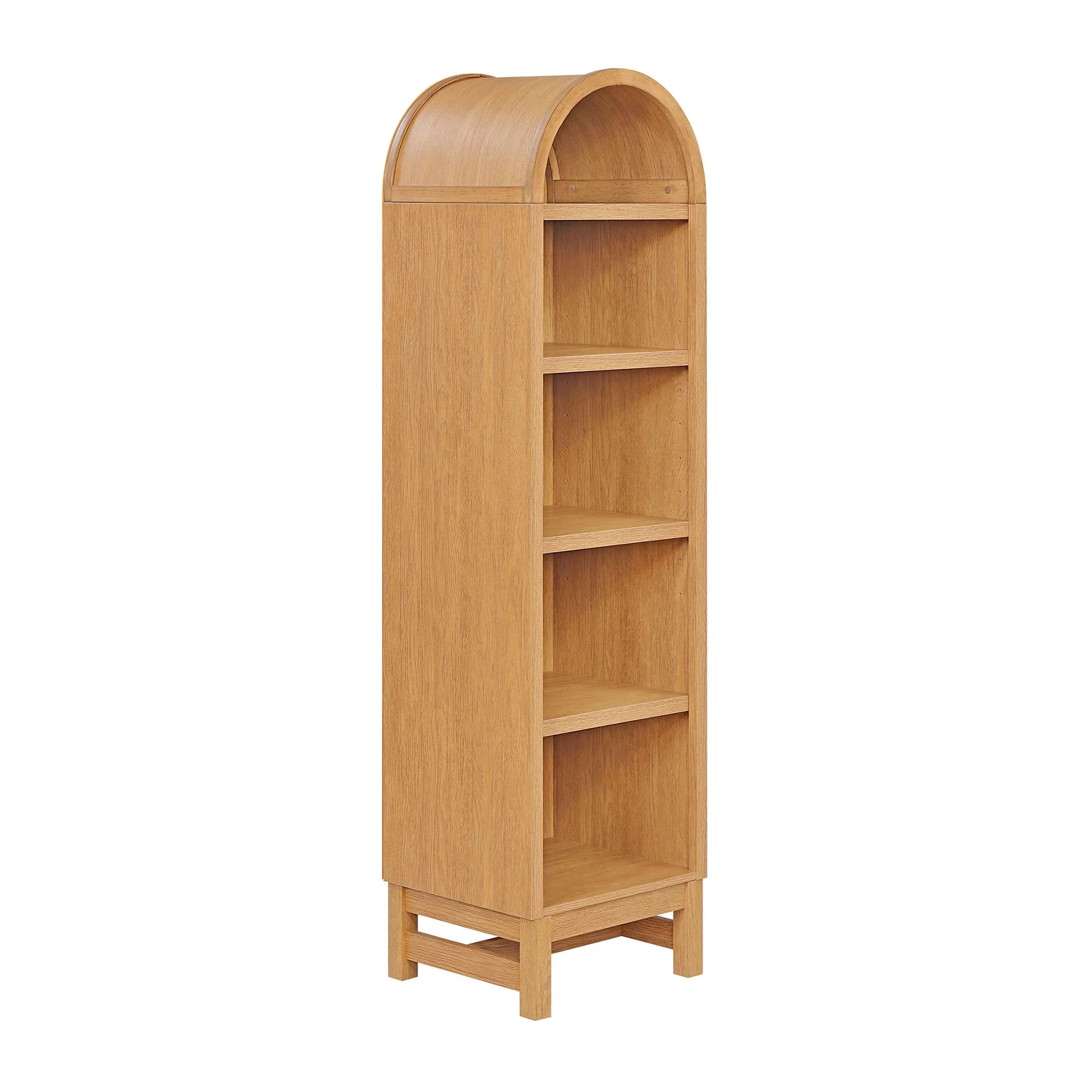 Better Homes & Gardens Juliet Narrow Arch Bookcase, Deep Green and Light Honey