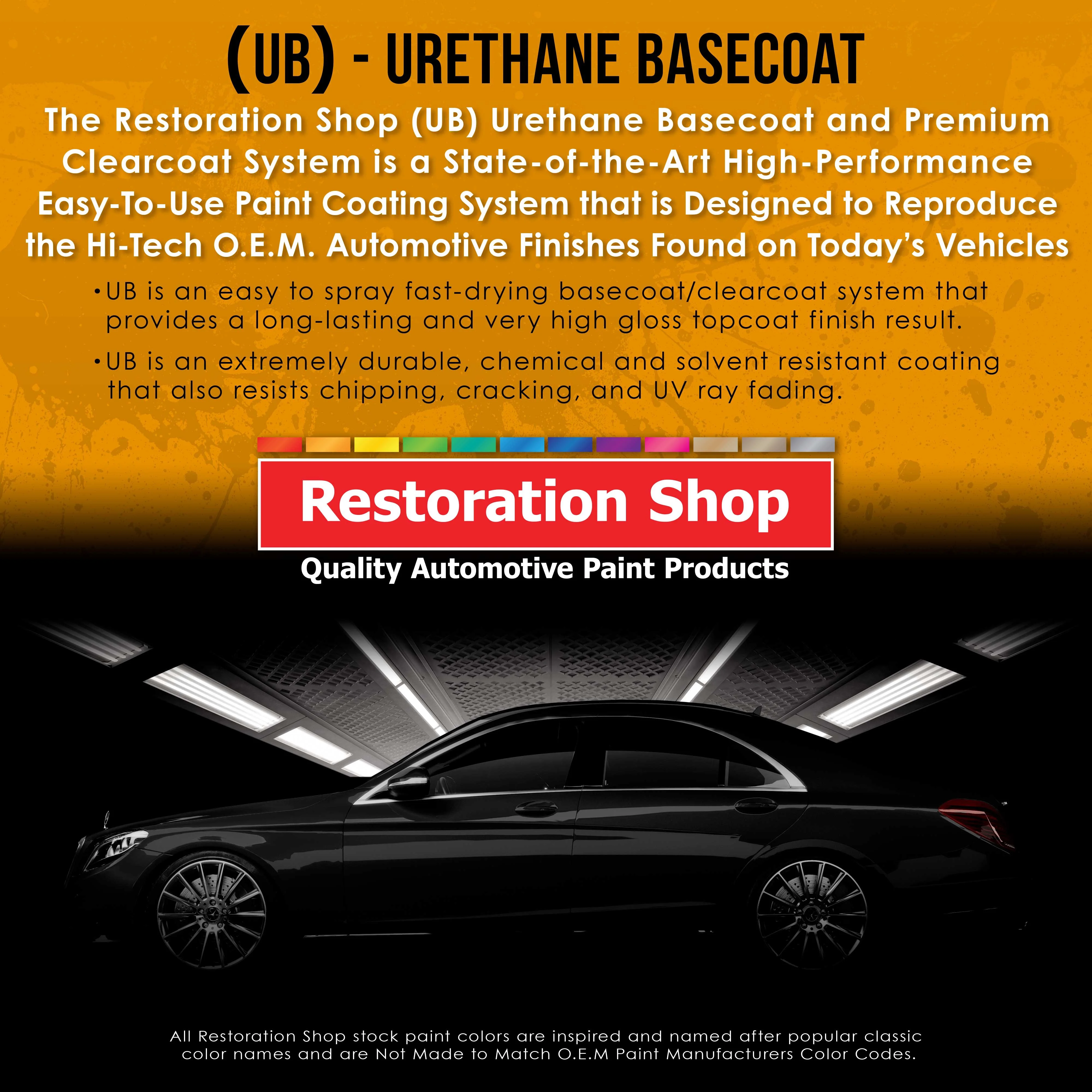 Hugger Orange Quart URETHANE BASECOAT CLEARCOAT Car Auto Body Paint Kit - Image 3