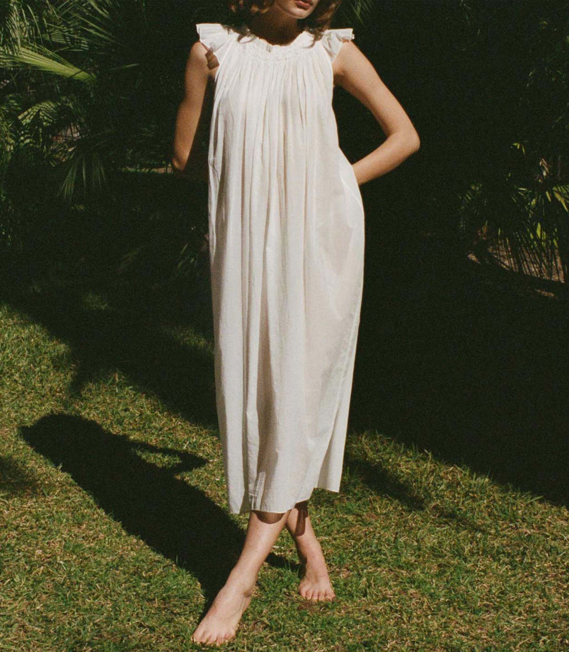 LOVISA NIGHTGOWN -- SALT