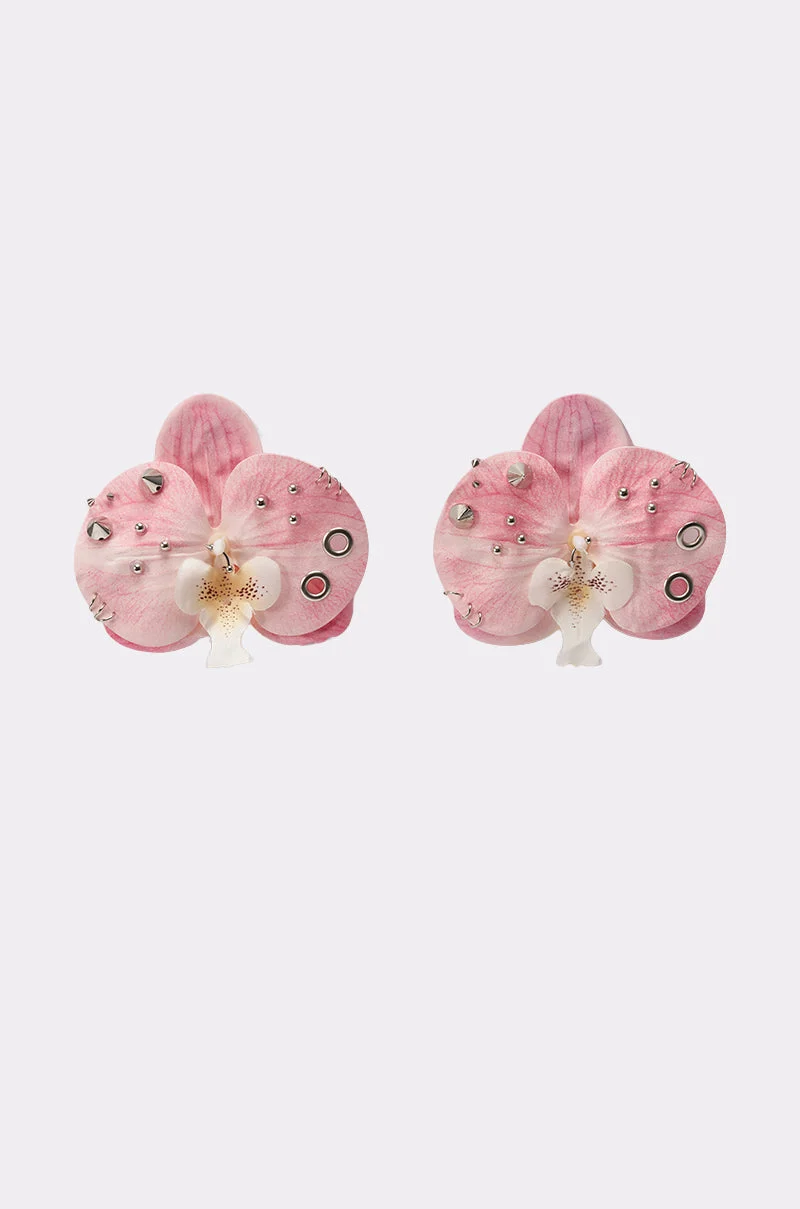 PIERCED ORCHID EARRING - Akira Store
