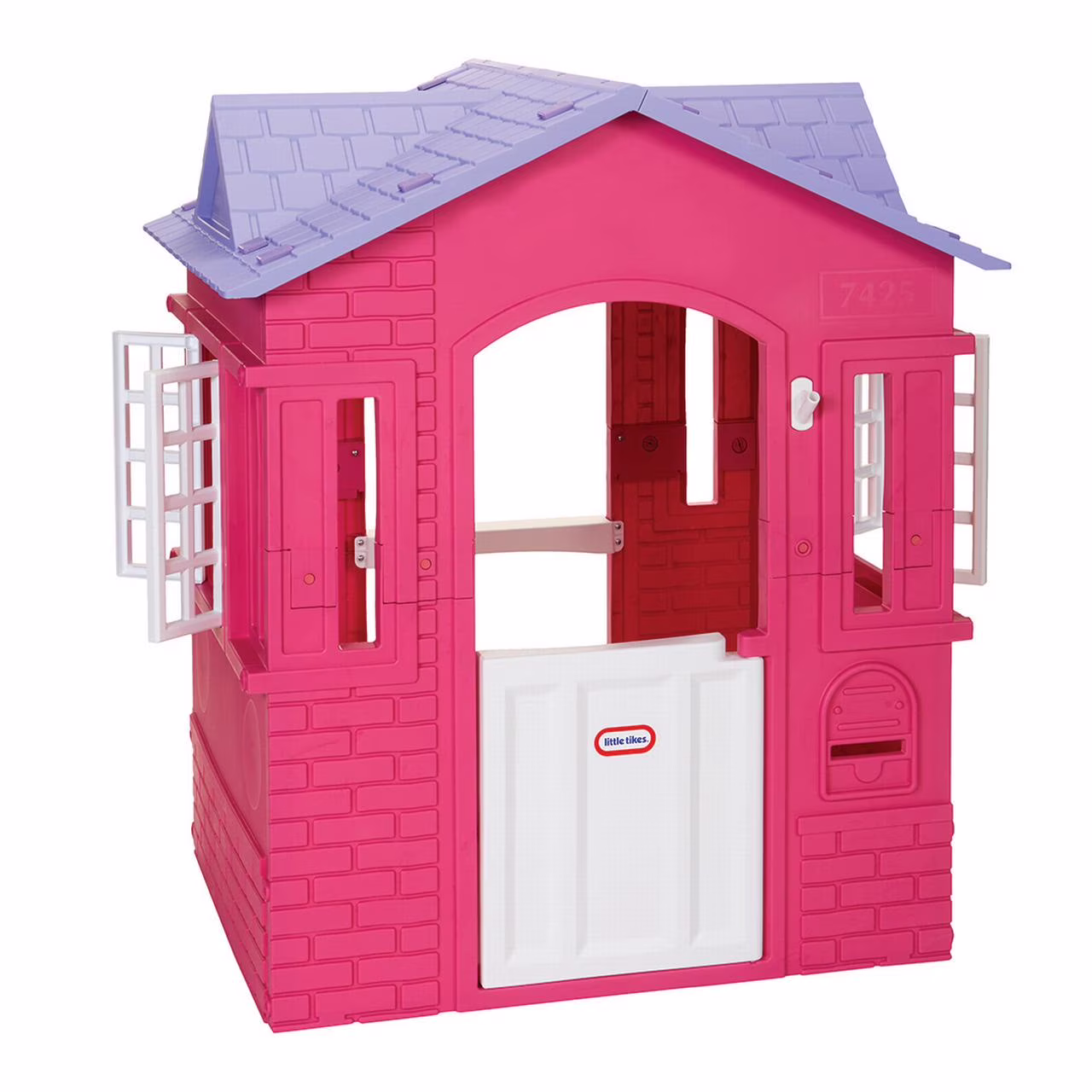 Little Tikes Cape Cottage House, Pink - Pretend Playhouse with Working Doors, Window Shutters, and Flag Holder, for Kids 2 - 8 Years Old