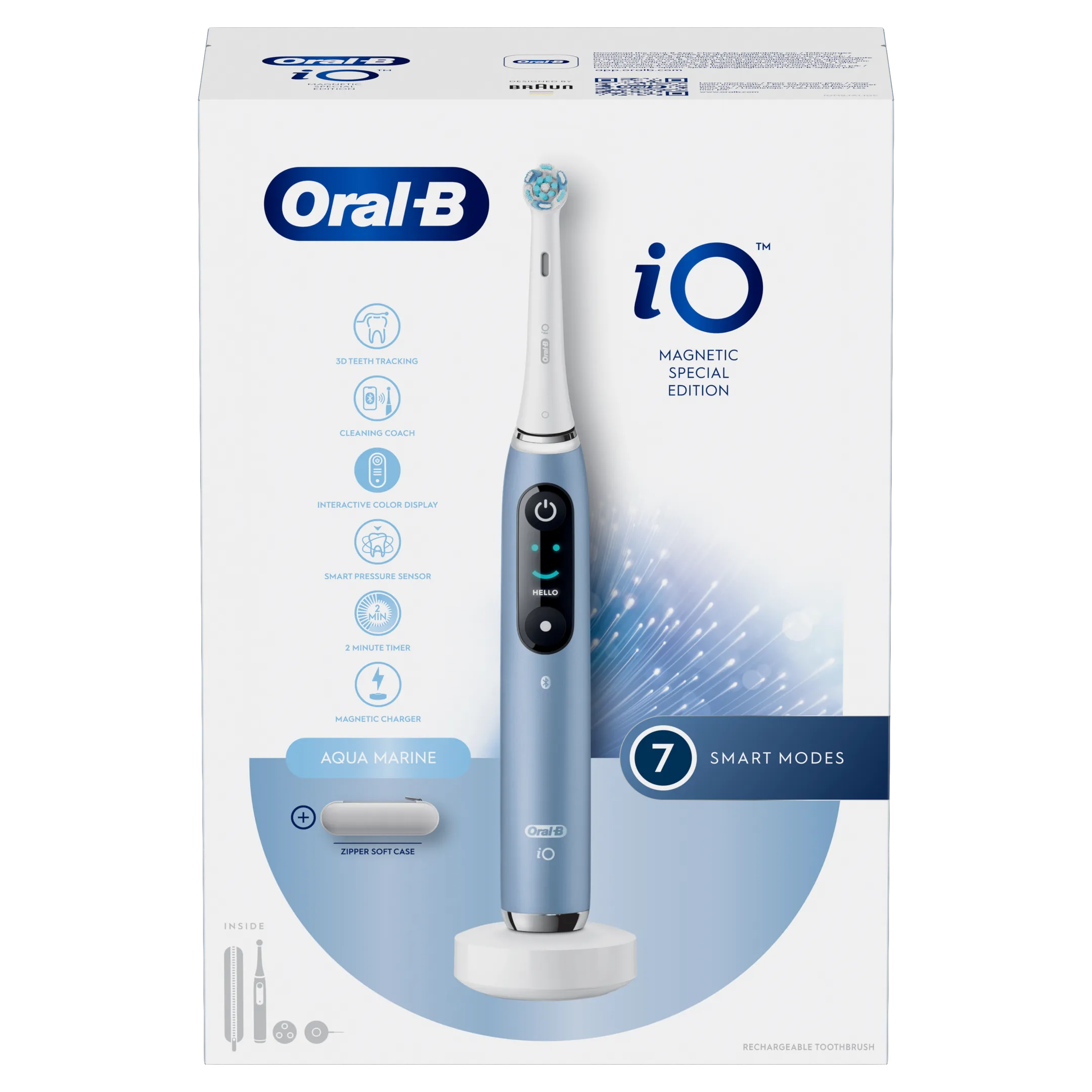 Oral-B Elektrische tandenborstel iO Metalic blauw + reisetui