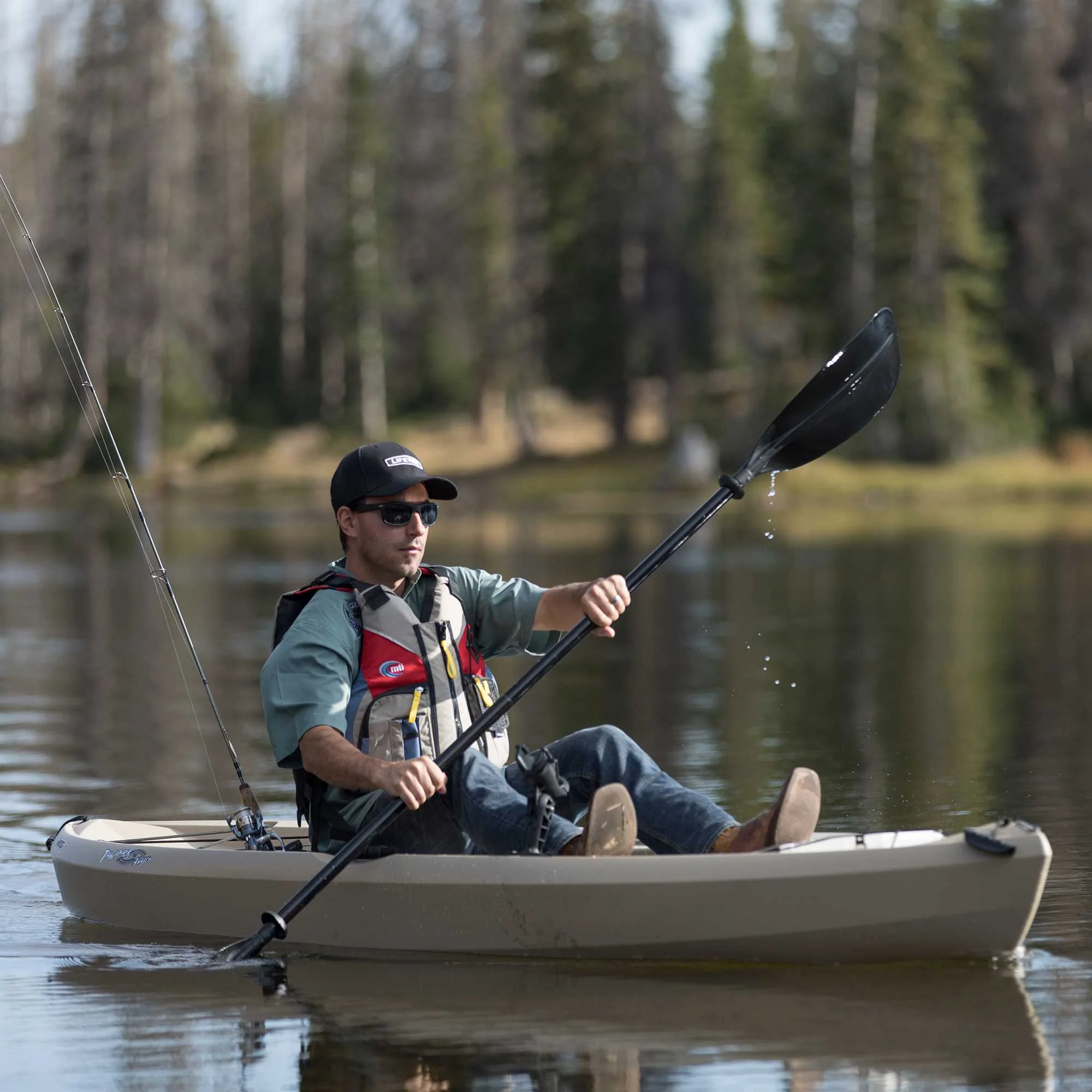 Lifetime Tamarack Angler 10 Ft. Fishing Kayak, Volcano Fusion (91340)