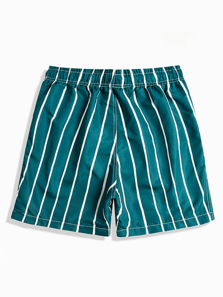 Short de bain rayé pour homme