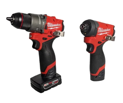 Milwaukee M12 FUEL 12V Lithium - Ion Brushless Cordless 2 - Tool Combo Kit - 1/2
